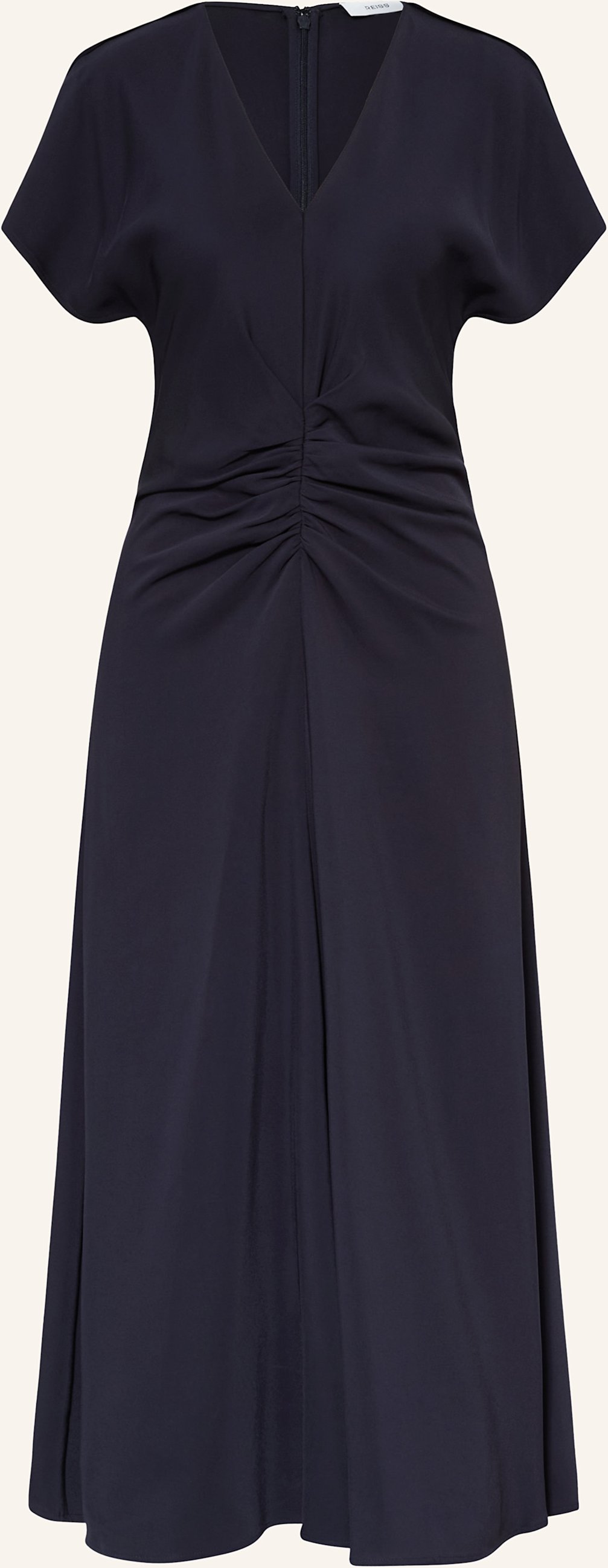 Reiss Kleid Rowe Mit Volants blau