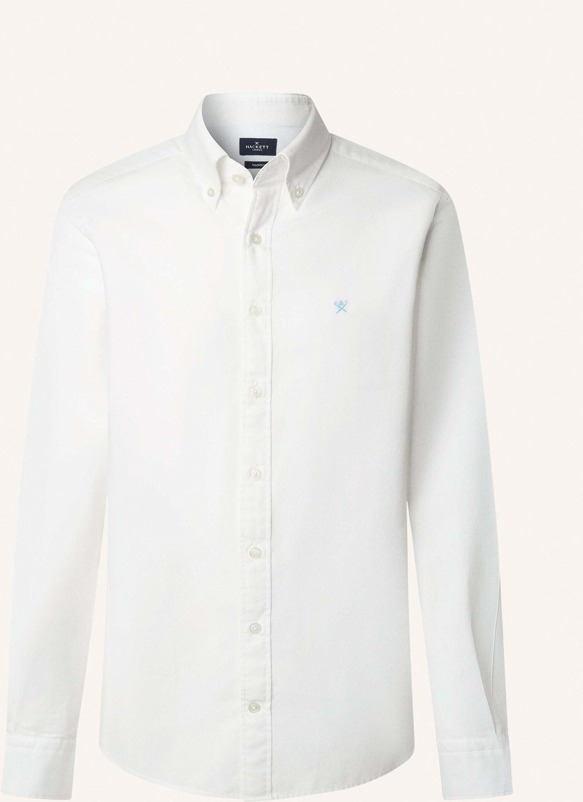 Hackett London Freizeithemd Ess Gmt Dyed Oxford weiss