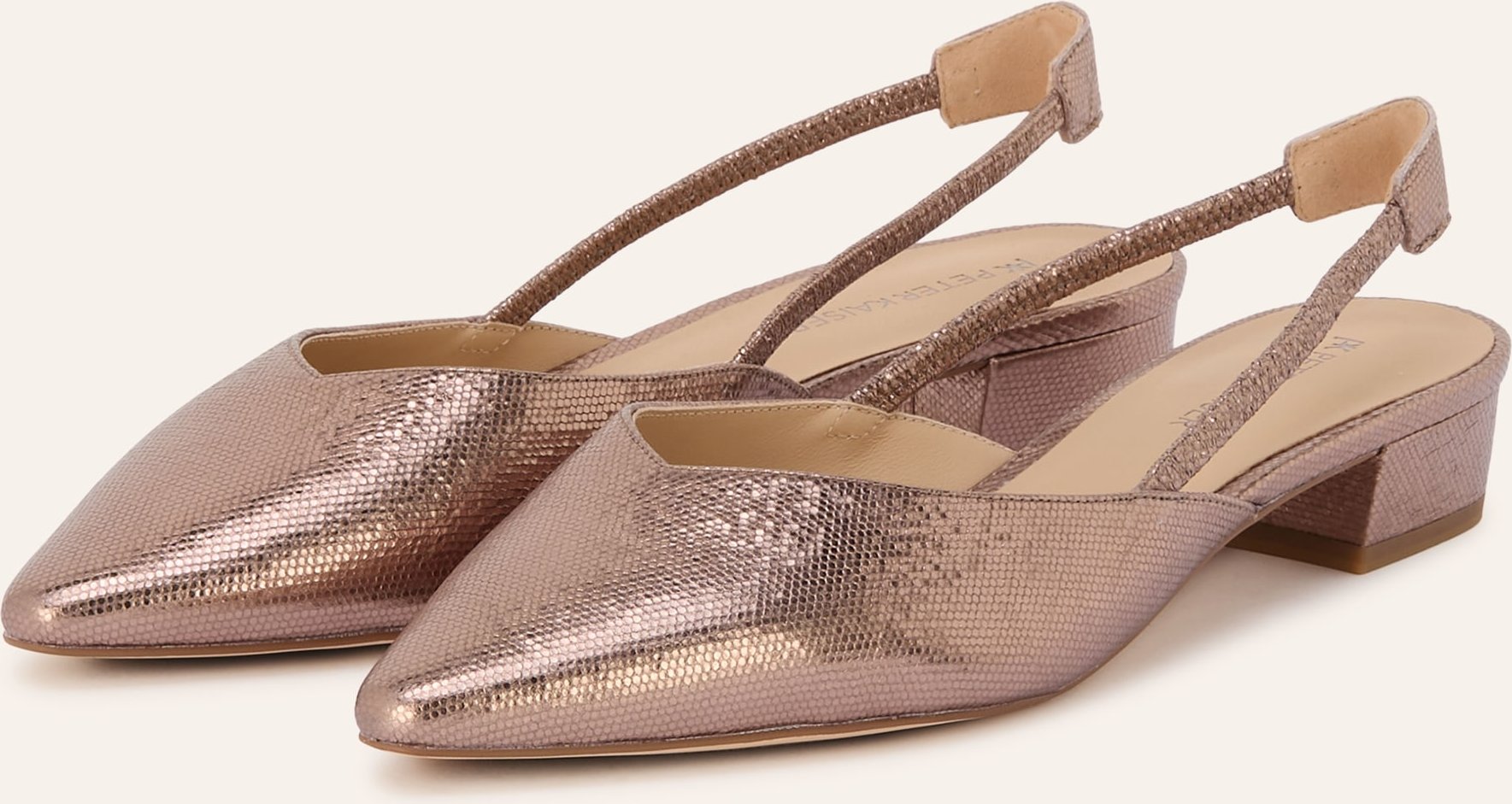 Peter Kaiser Slingpumps Napoli rosegold