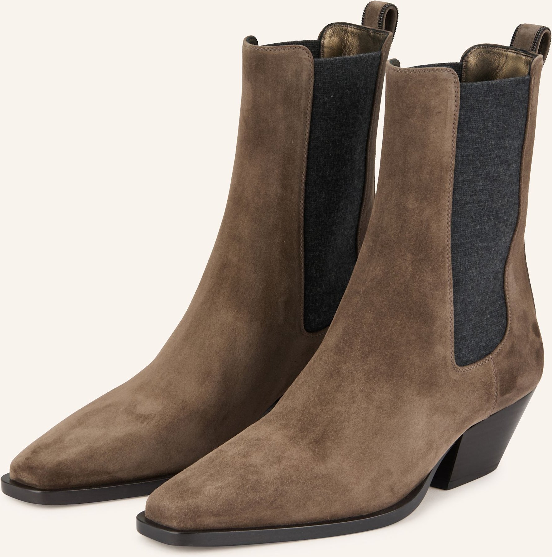 Brunello Cucinelli Chelsea-Boots braun