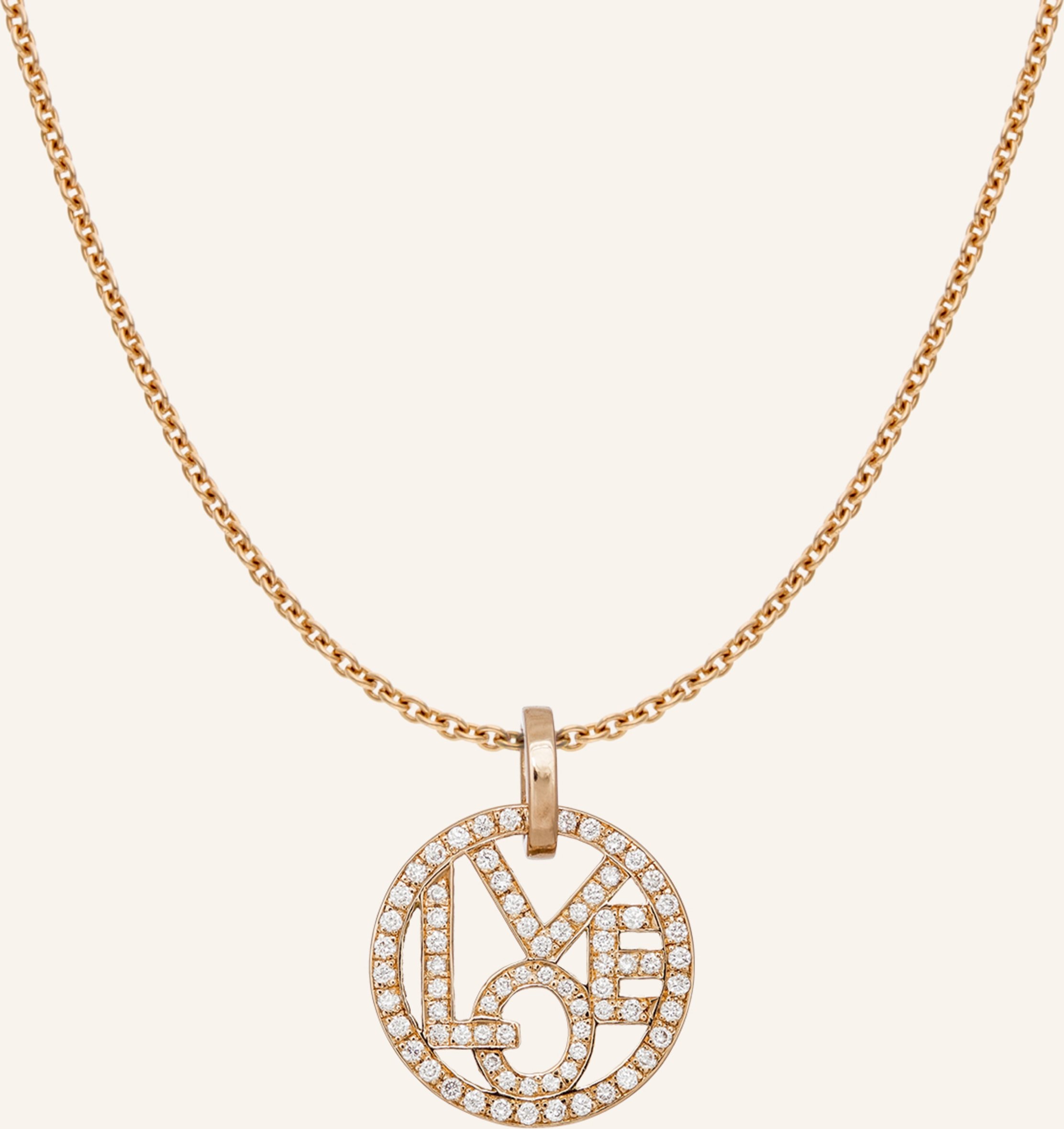 Cada Kette Mini Mini Love rosegold