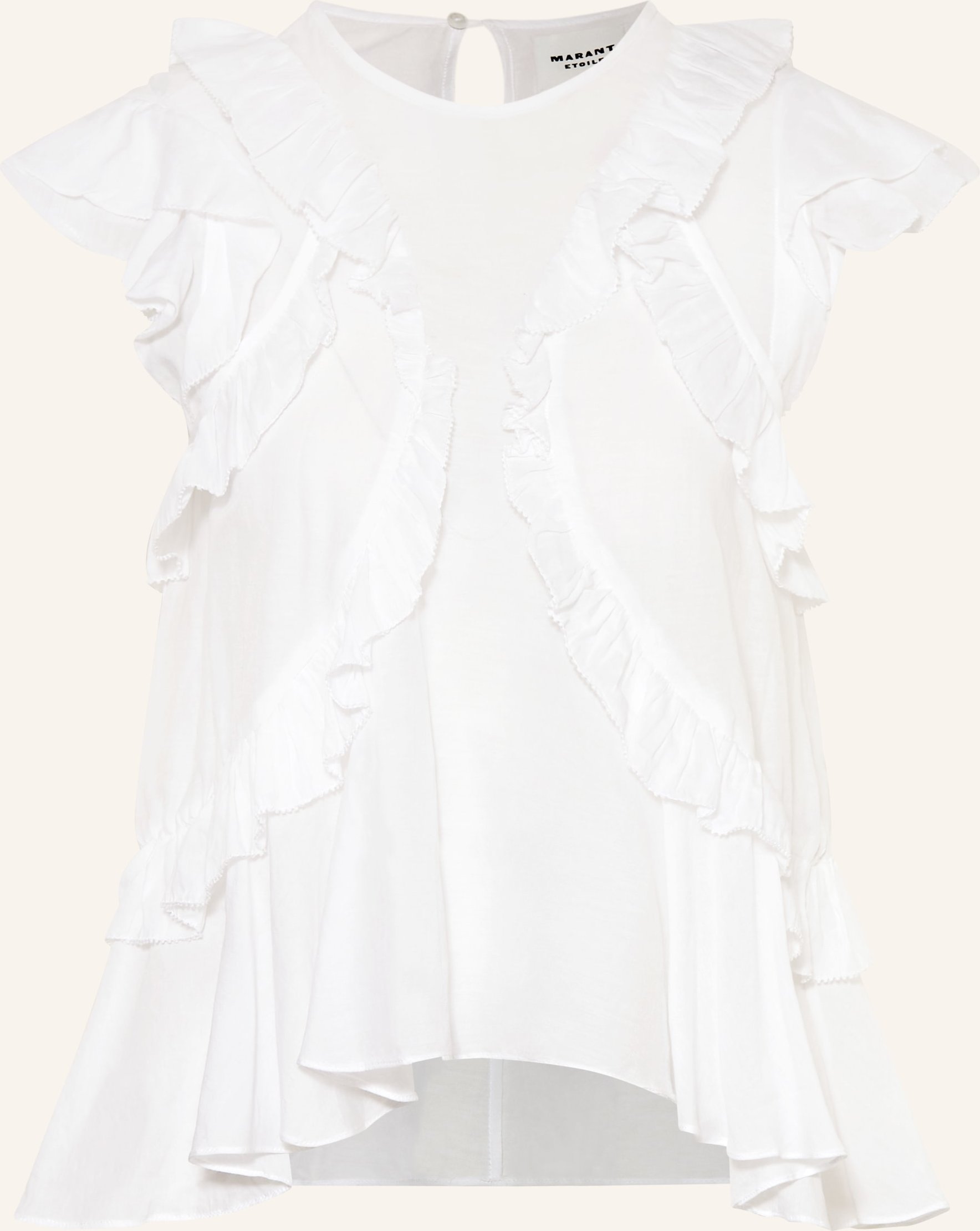 Marant Étoile Blusentop Nalou Mit Rüschen weiss