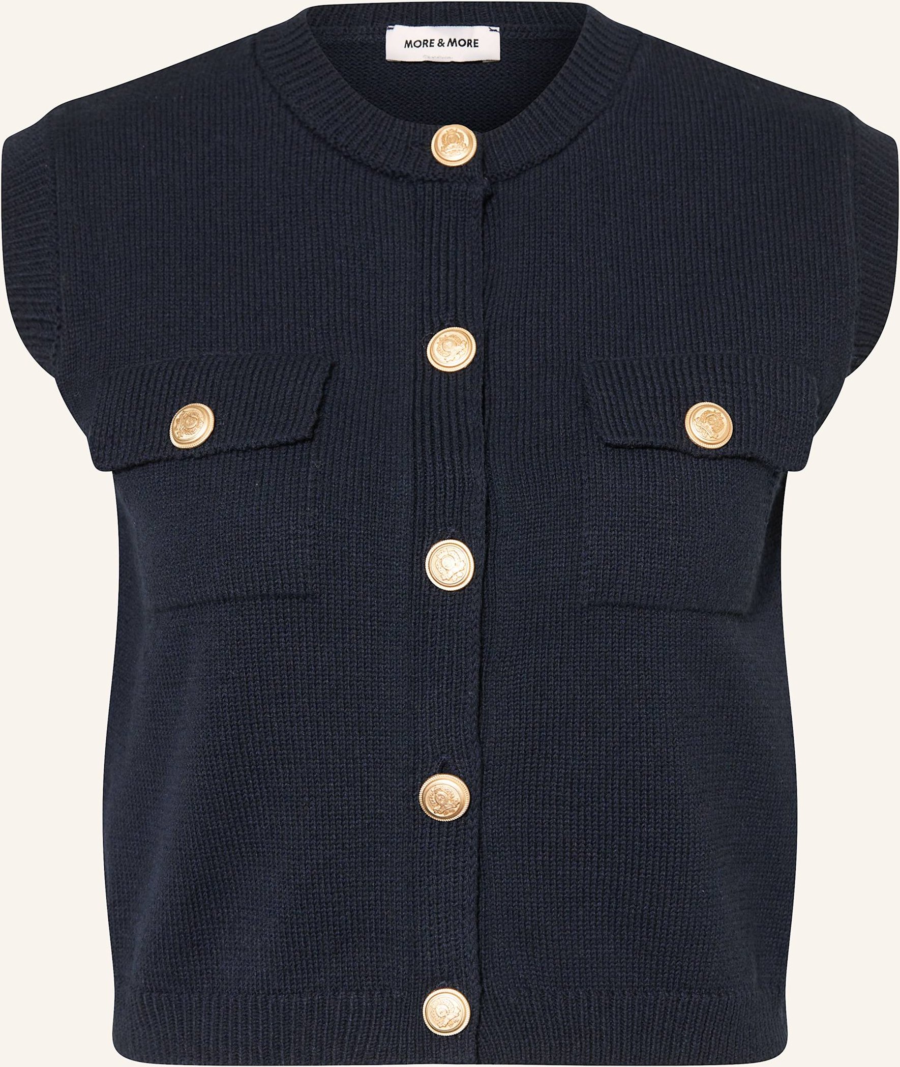 More & More Strickweste blau