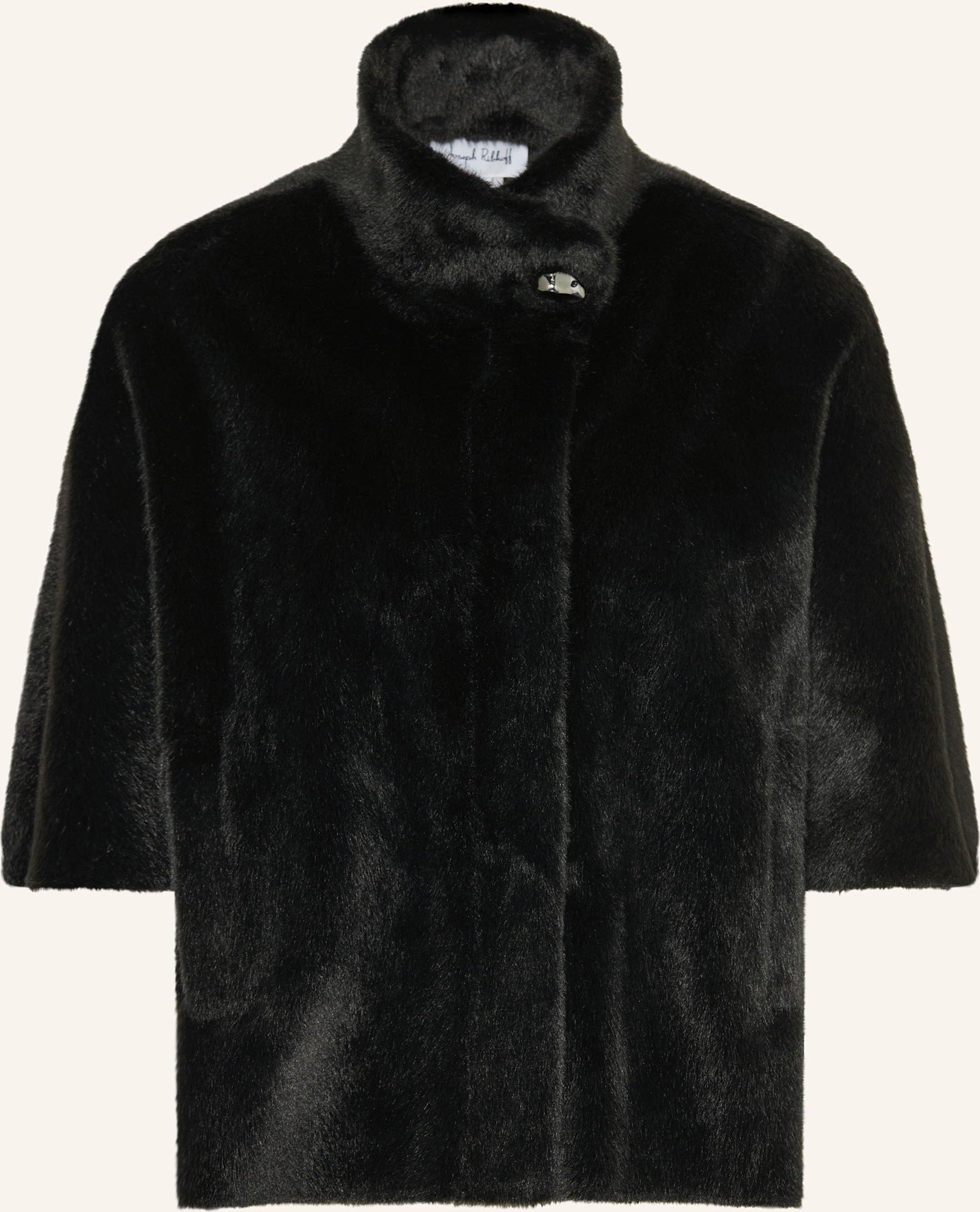 Thumbnail - Joseph Ribkoff Kunstfell-Jacke schwarz