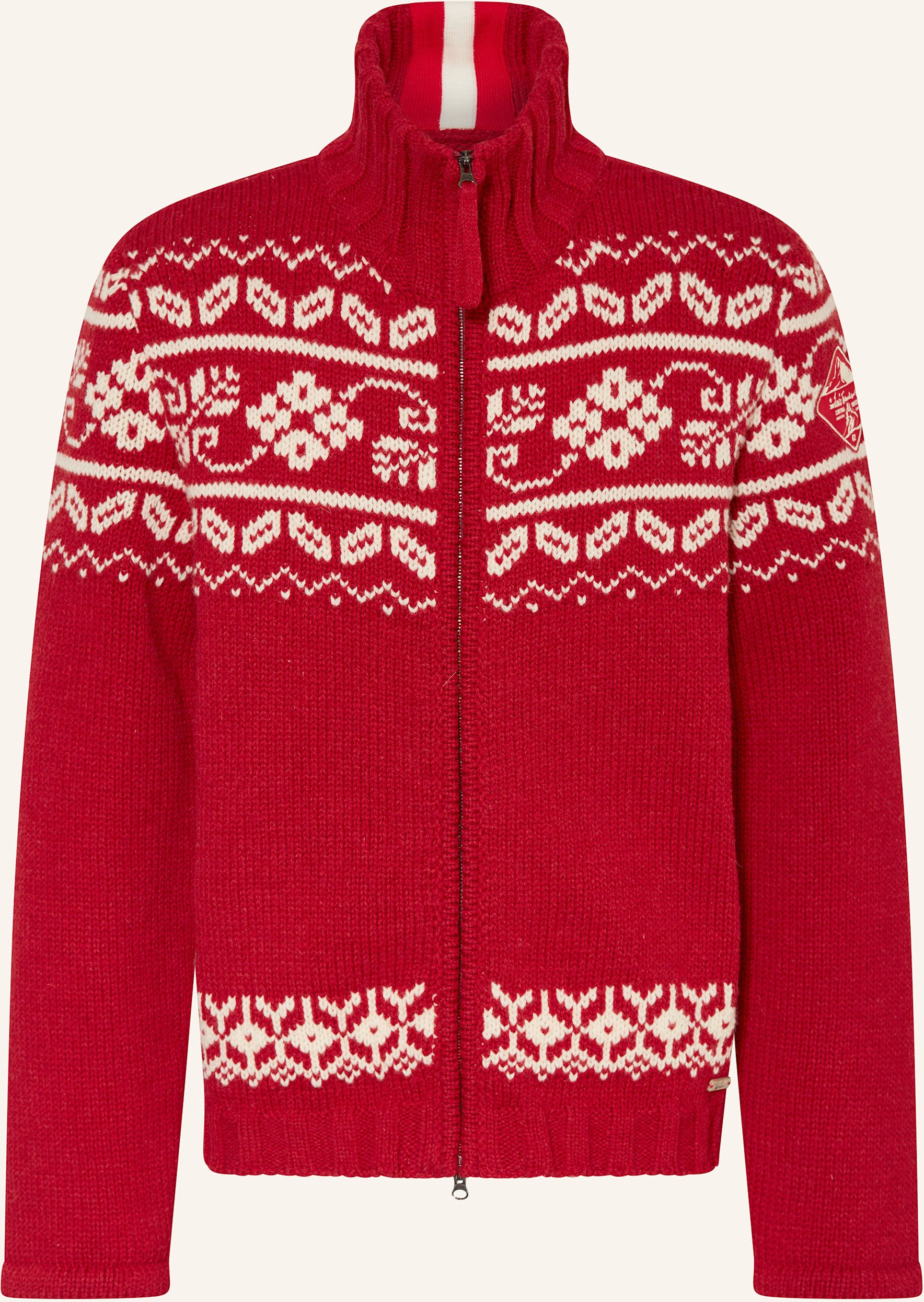Luis Trenker Strickjacke Luwall rot