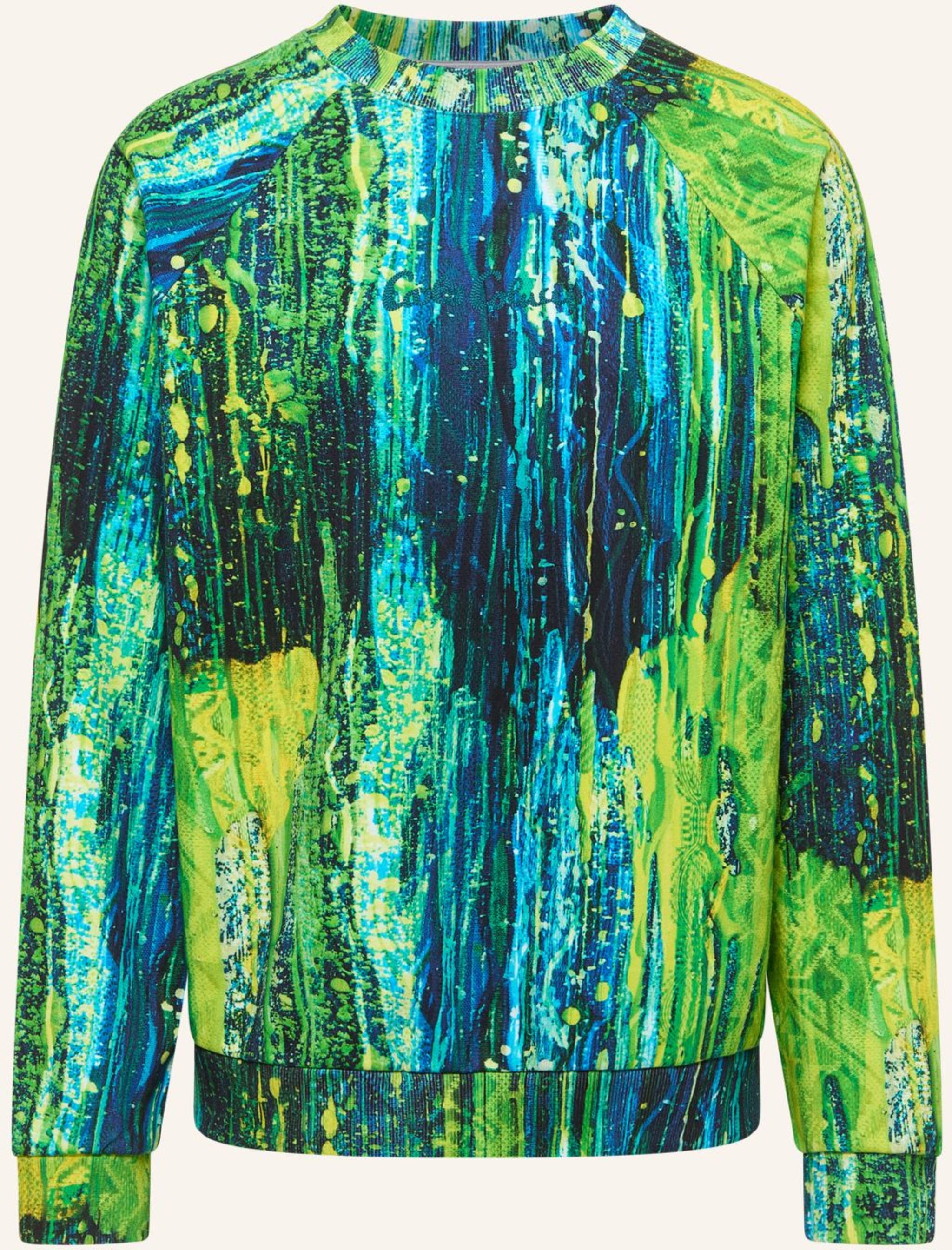 Carlo Colucci Sweatshirt - Ai Drip Knit Fauster gruen