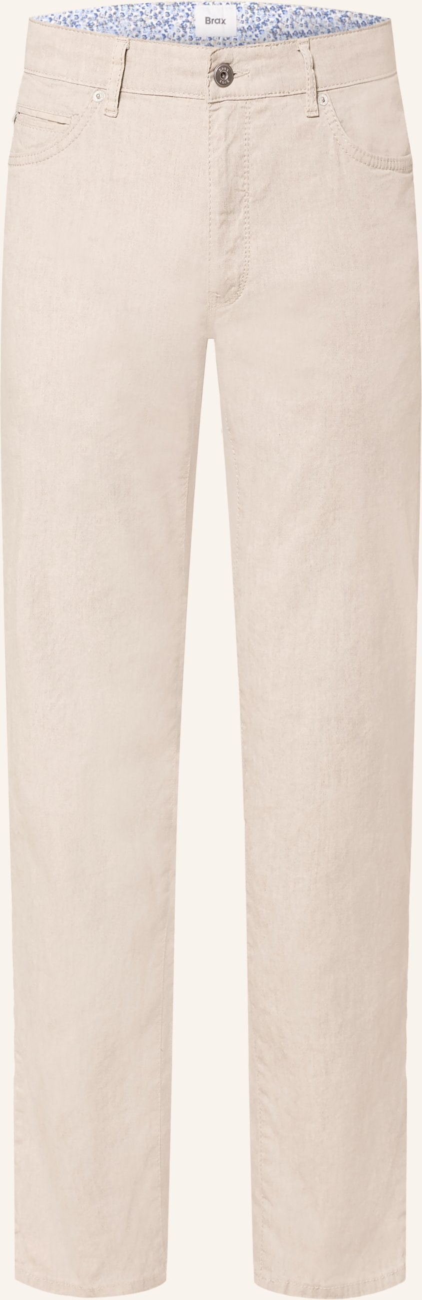 Brax Hose Cadiz Slim Fit Mit Leinen beige