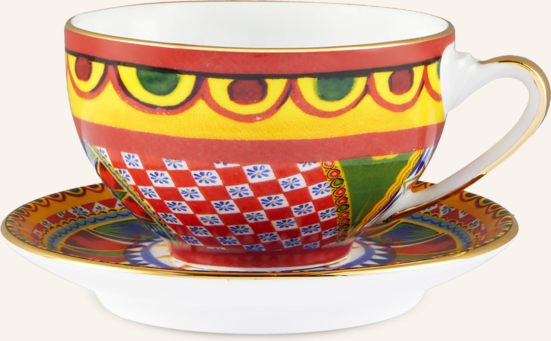 Thumbnail - Dolce & Gabbana Casa Kaffeetasse Mit Untertasse rot