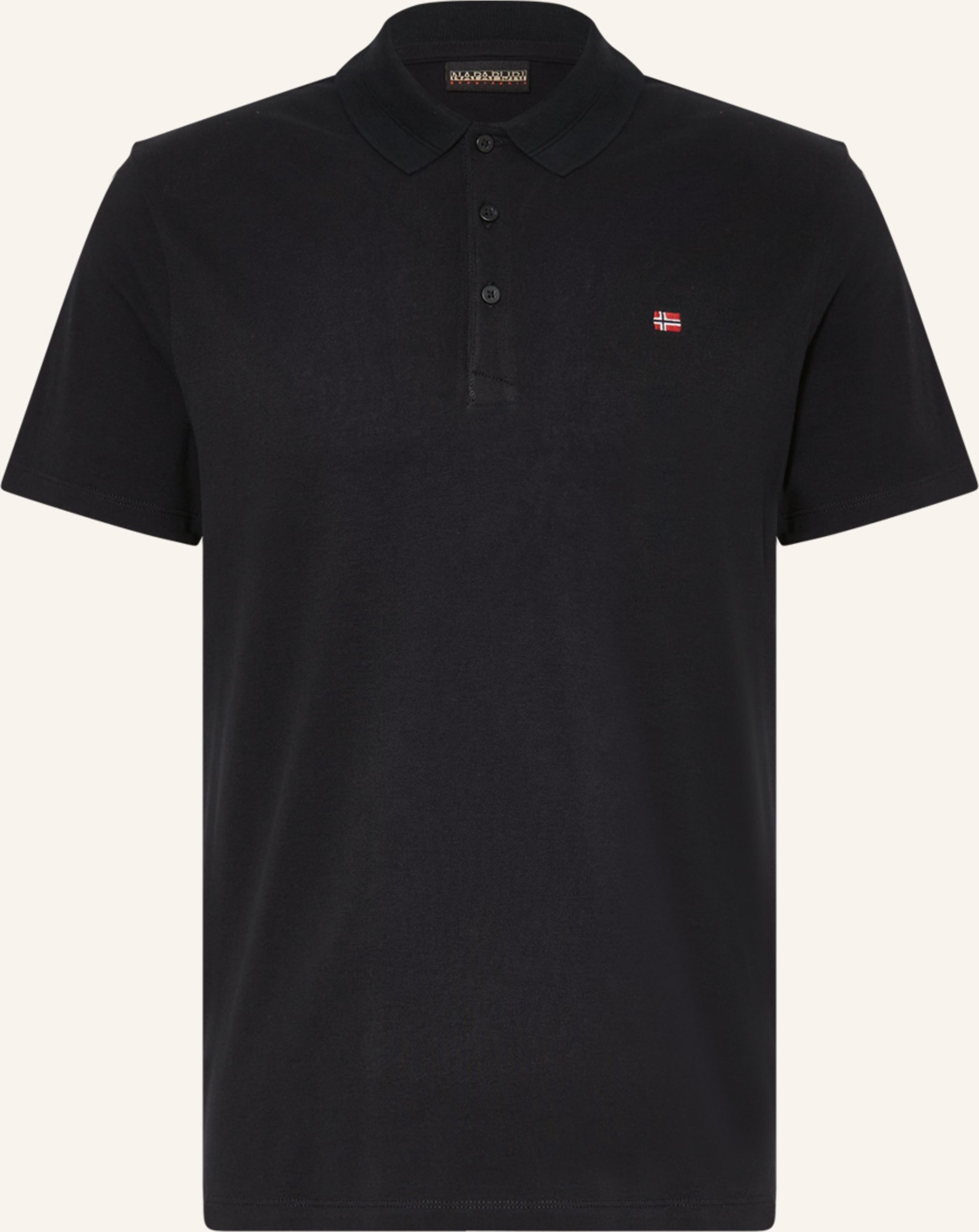 Napapijri Piqué-Poloshirt Ealis schwarz