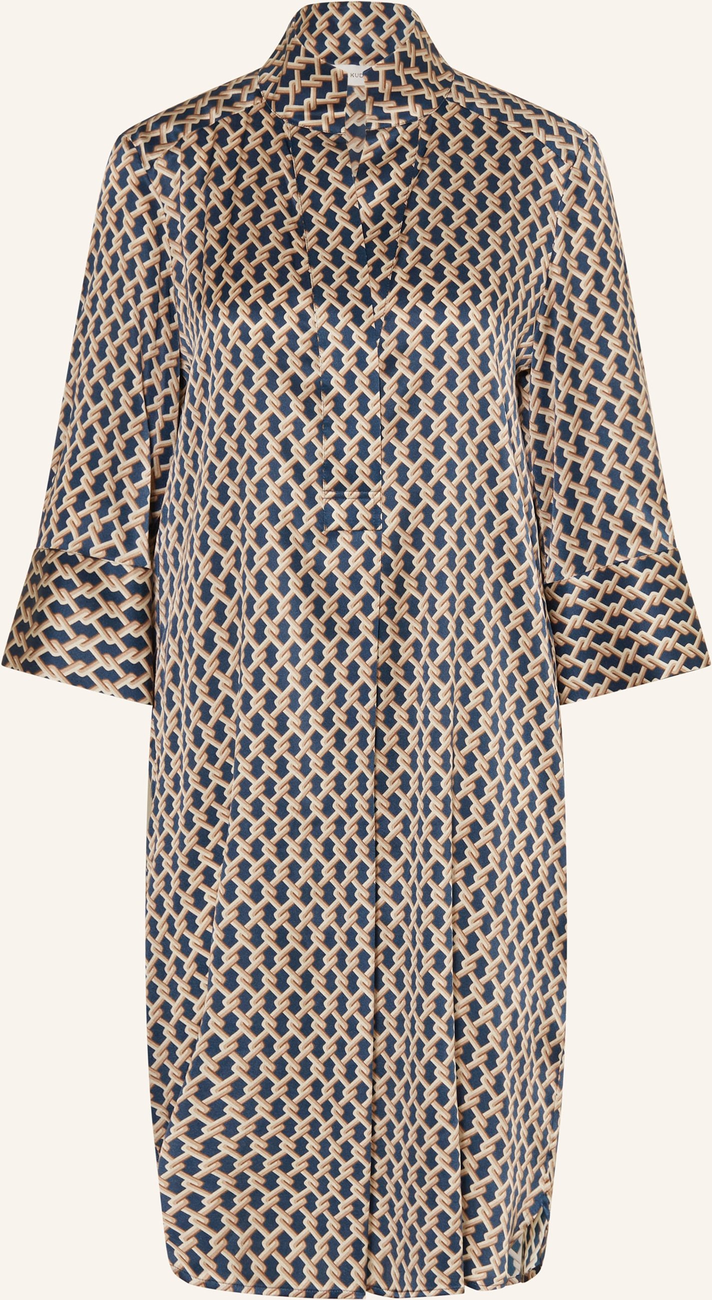 Dea Kudibal Seidenkleid Kamillesdea Mit 3/4-Arm blau