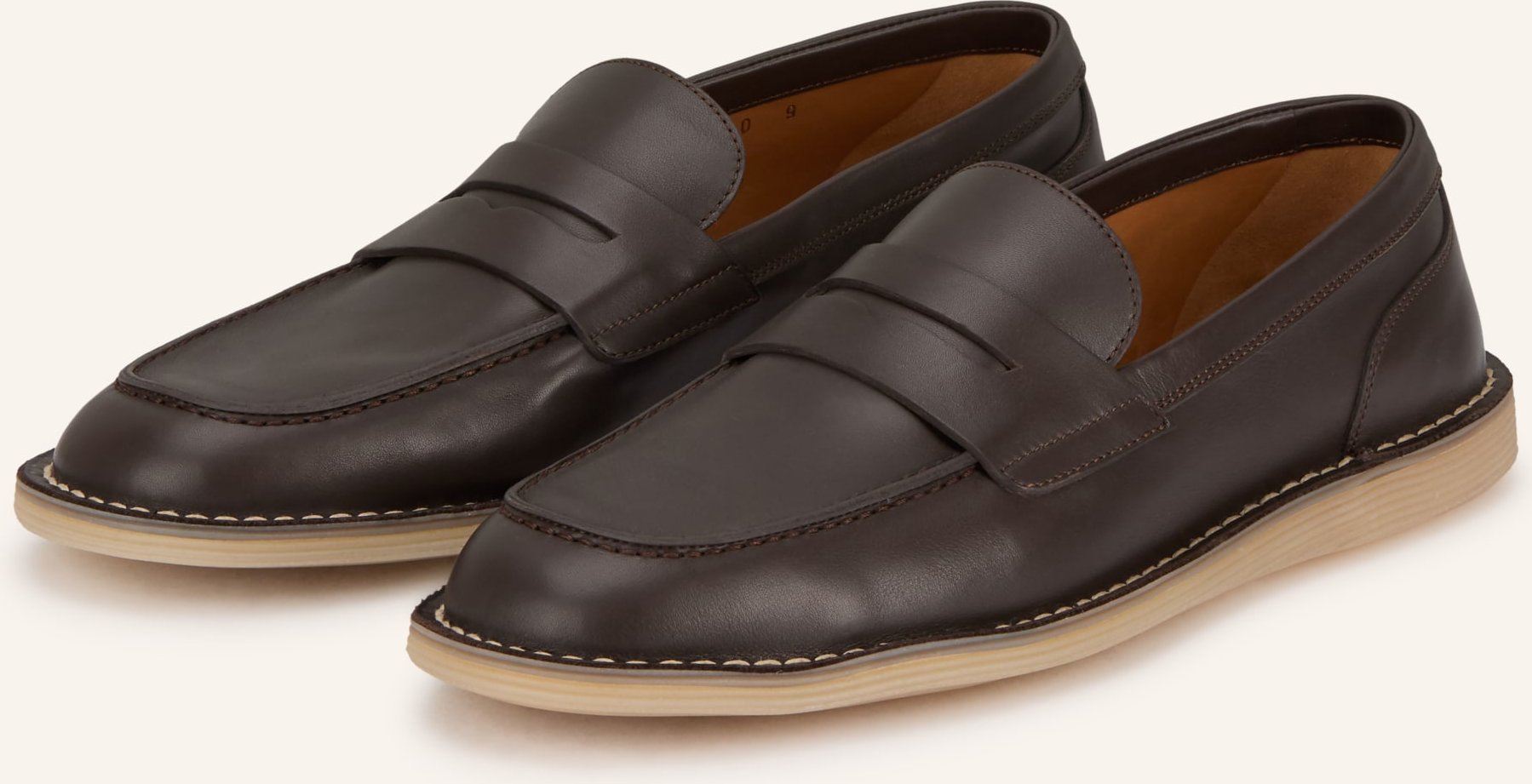 Dolce & Gabbana Penny-Loafer Dorada braun