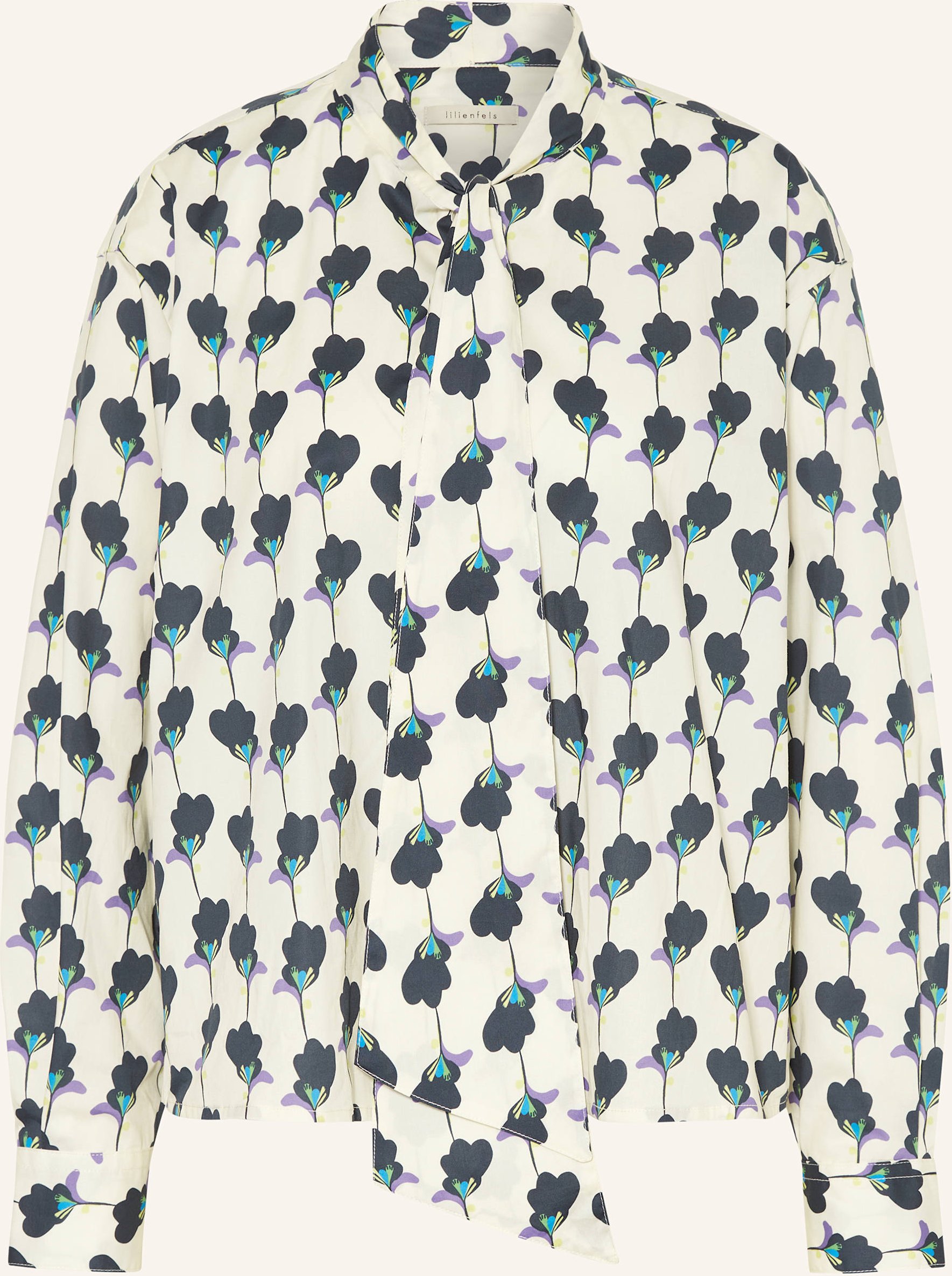 Thumbnail - Lilienfels Bluse Mit Schluppe weiss