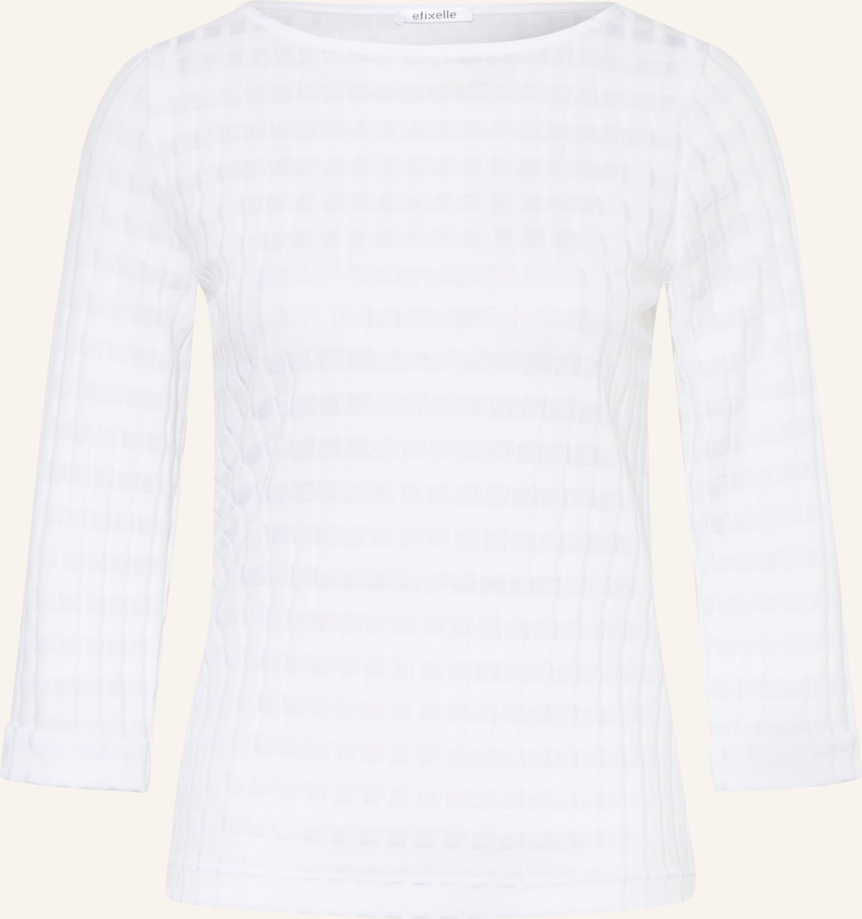 Efixelle Blusenshirt Mit 3/4-Arm weiss