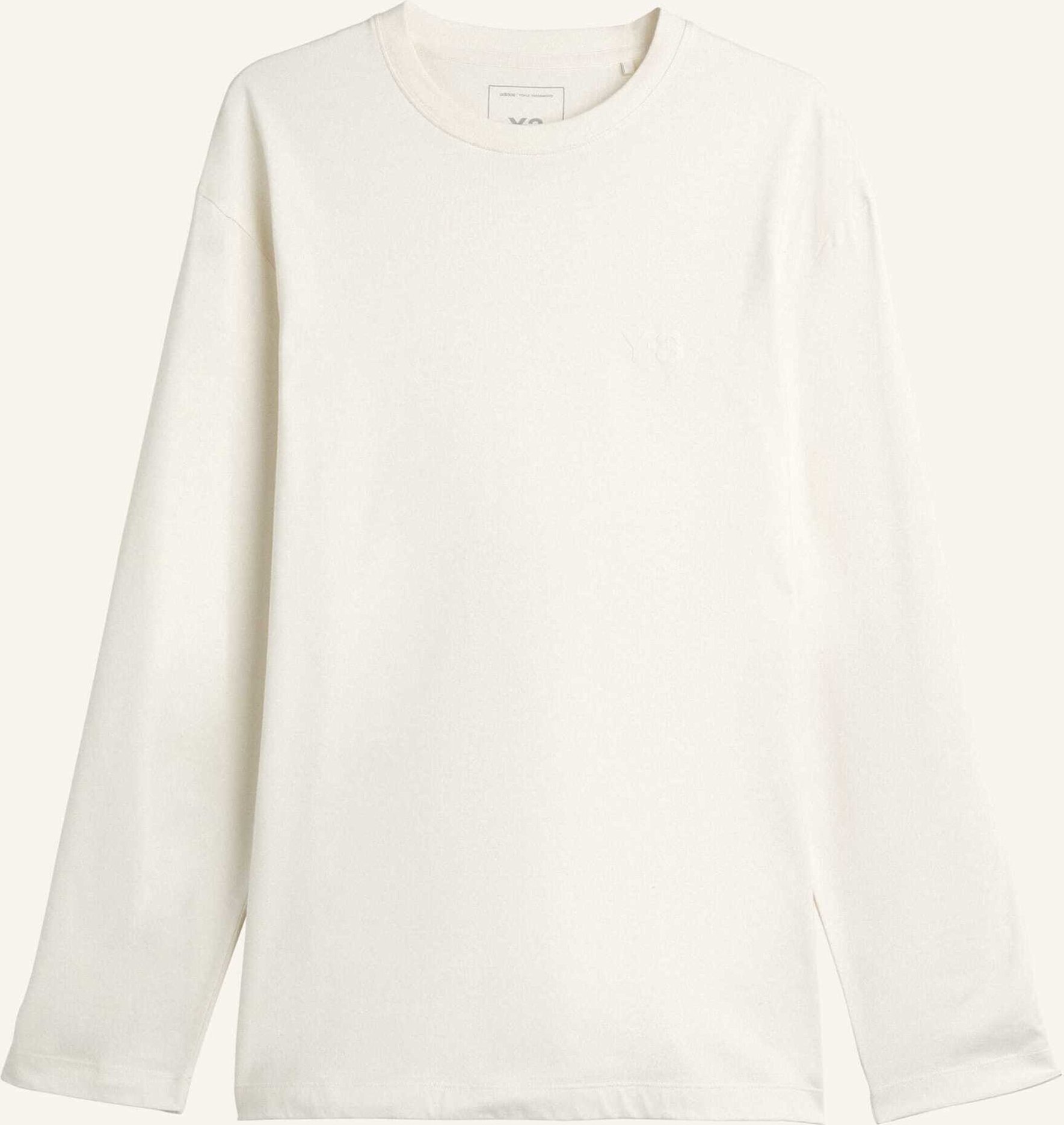 Y-3 Y-3 Logo Langarmshirt weiss