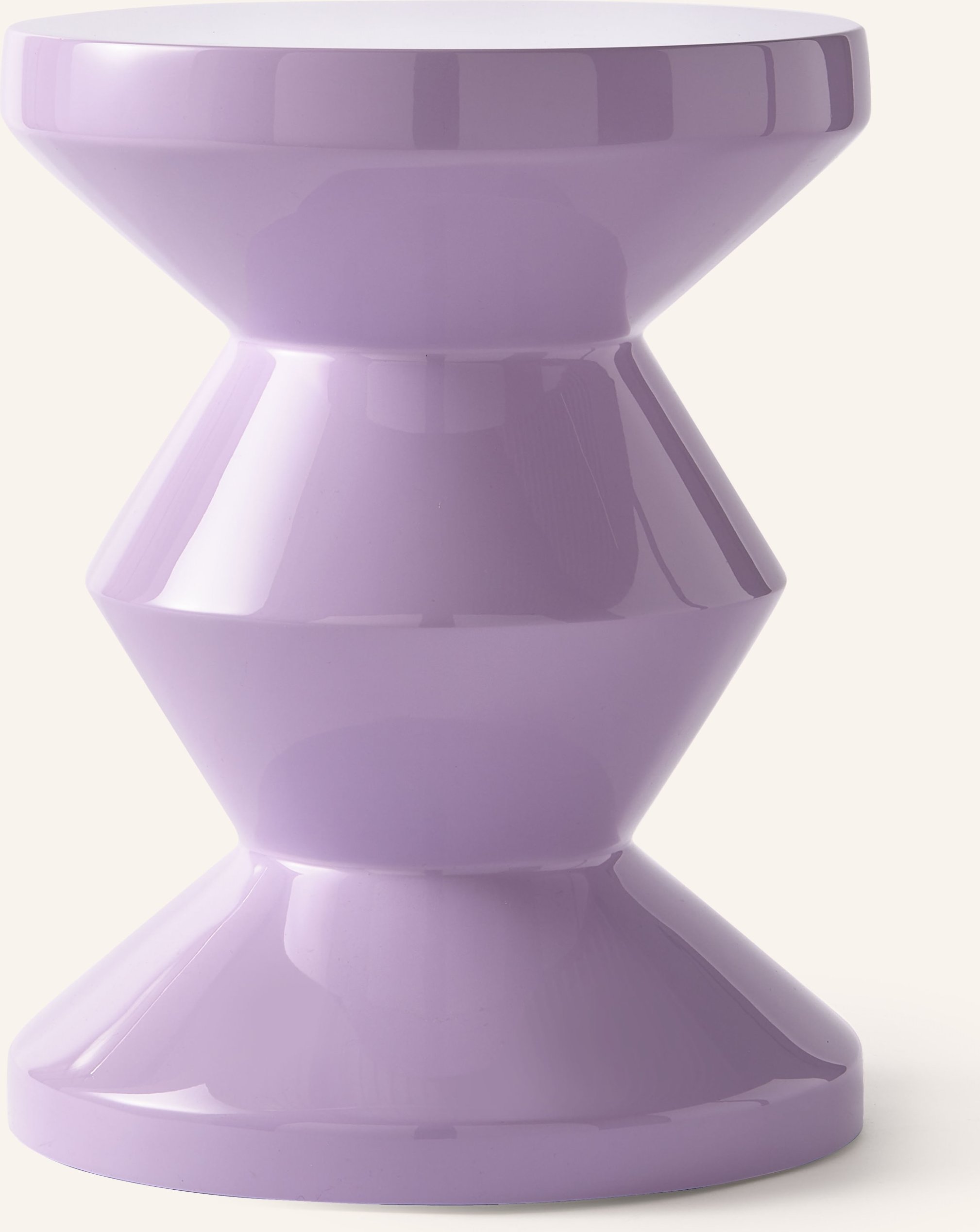 Polspotten Hocker Zig Zag lila