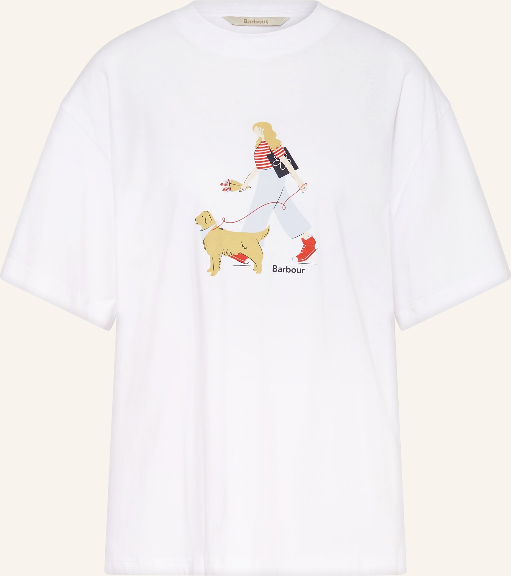 Barbour T-Shirt Derwent weiss