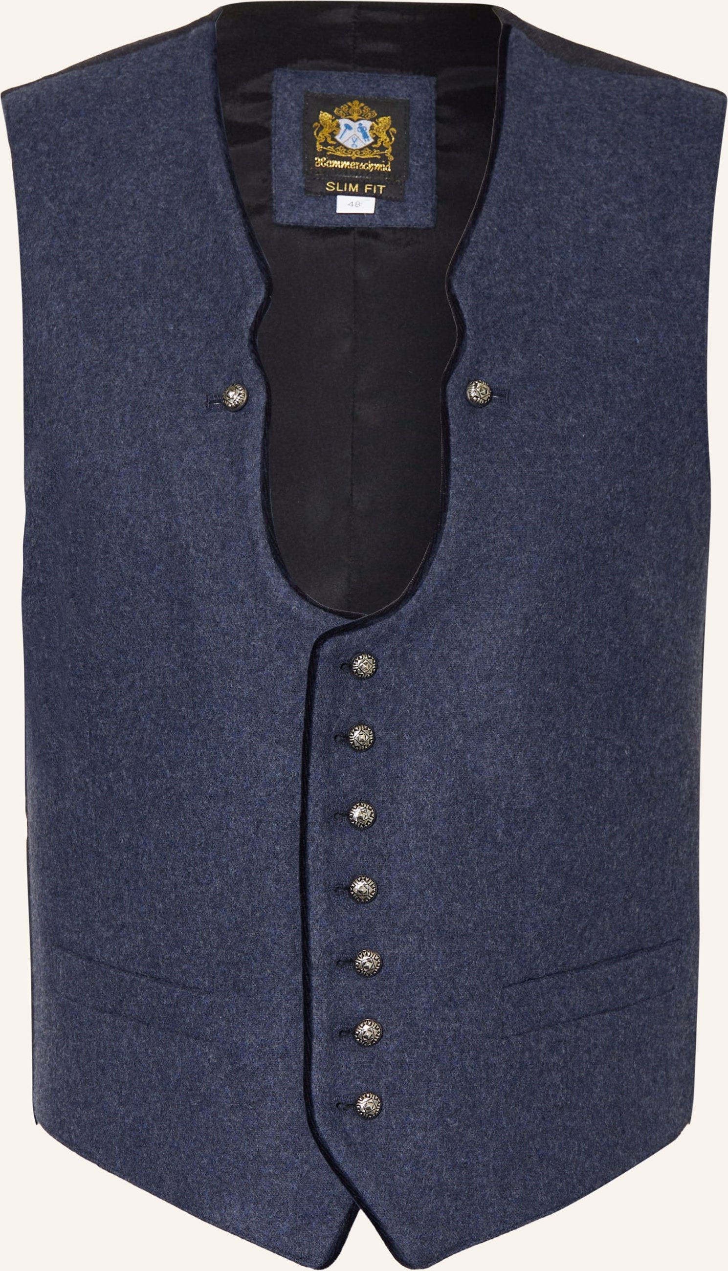 Thumbnail - Hammerschmid Trachtenweste Vizenz Slim Fit blau
