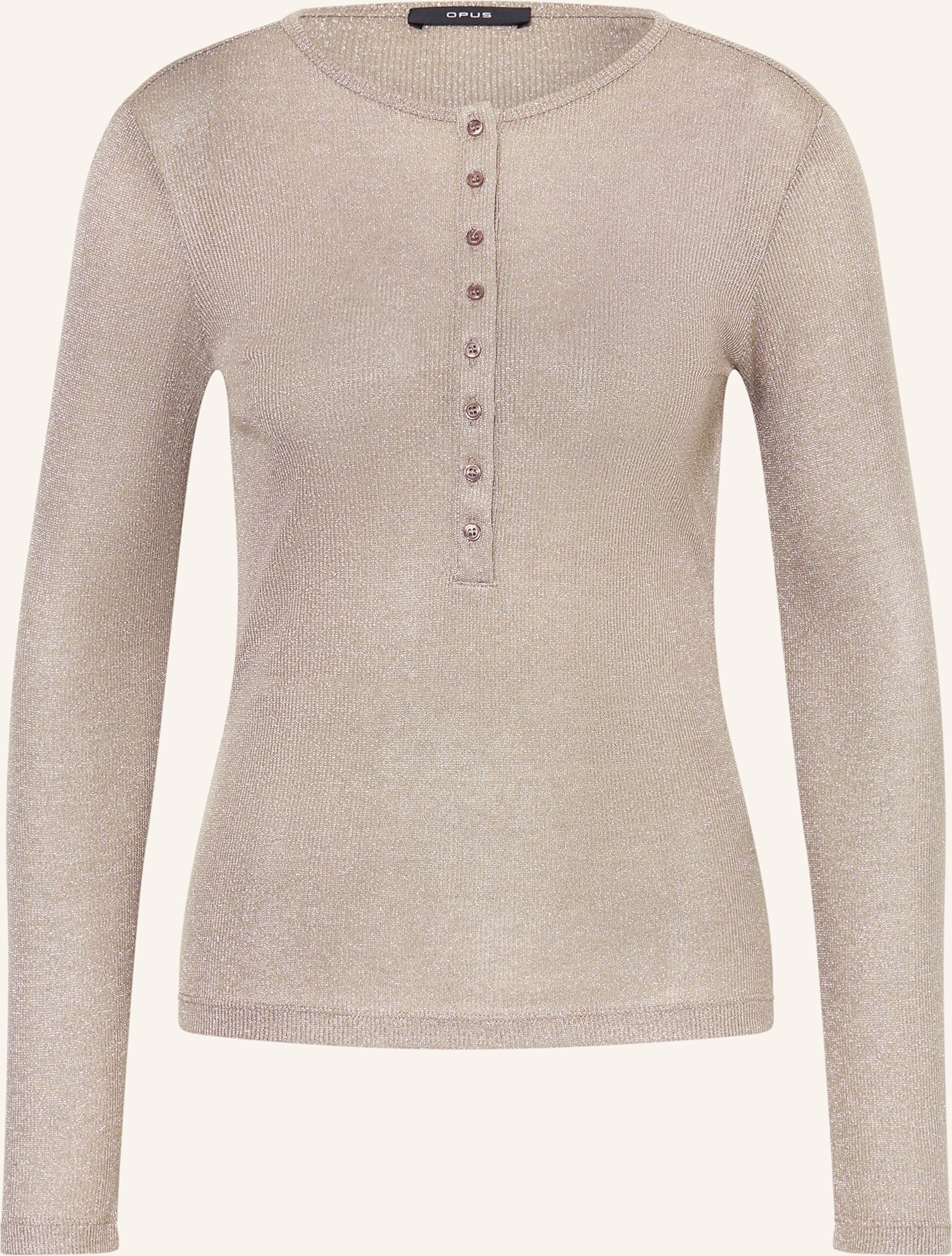 Opus Longsleeve Sosmica Mit Glitzergarn beige