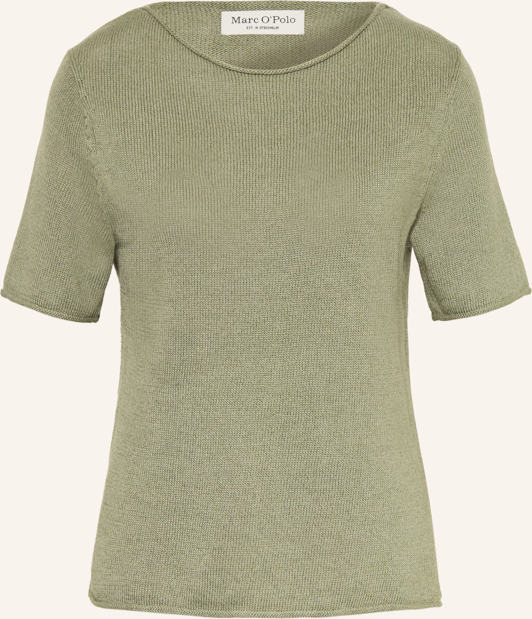Marc O'polo Strickshirt Mit Leinen gruen