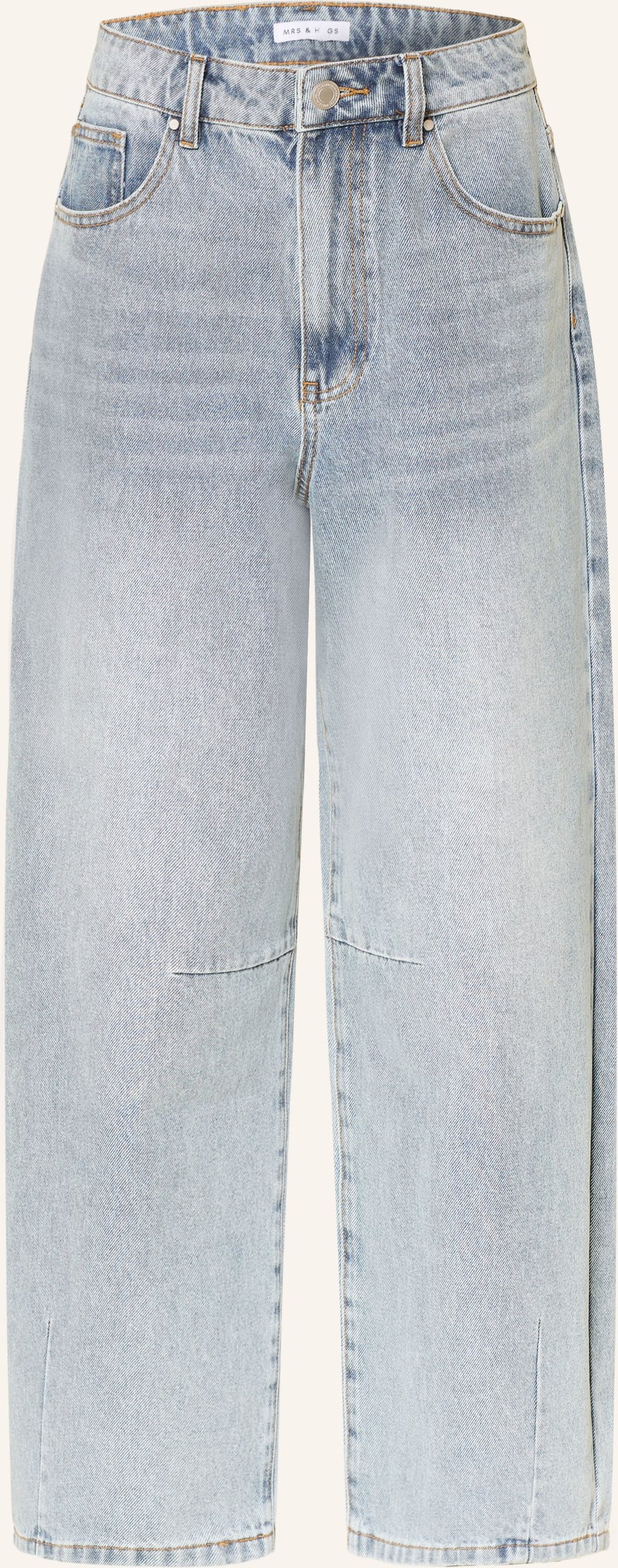 Mrs & Hugs Wide Leg Jeans blau