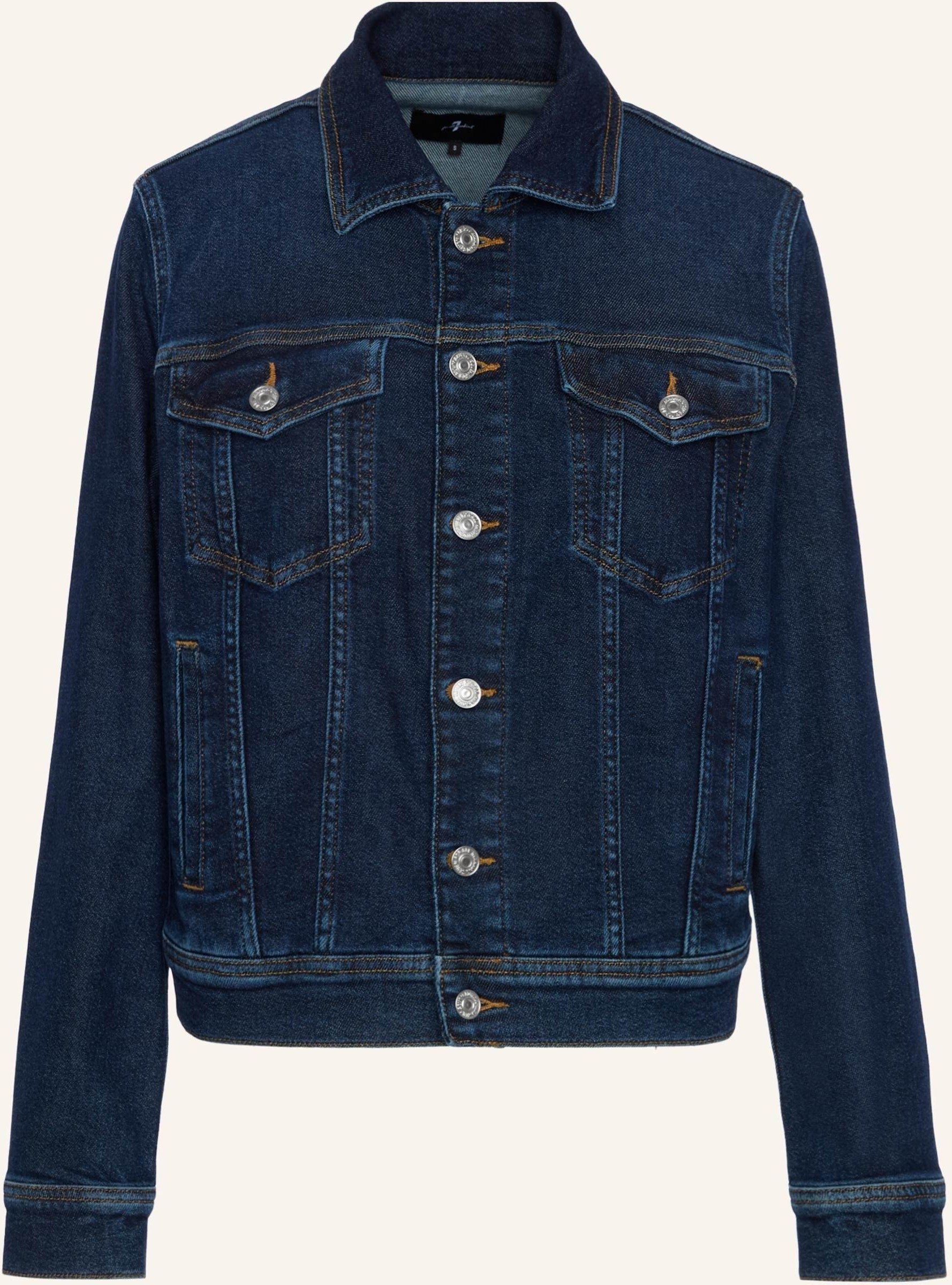 7 For All Mankind Adi Trucker Jeansjacke blau