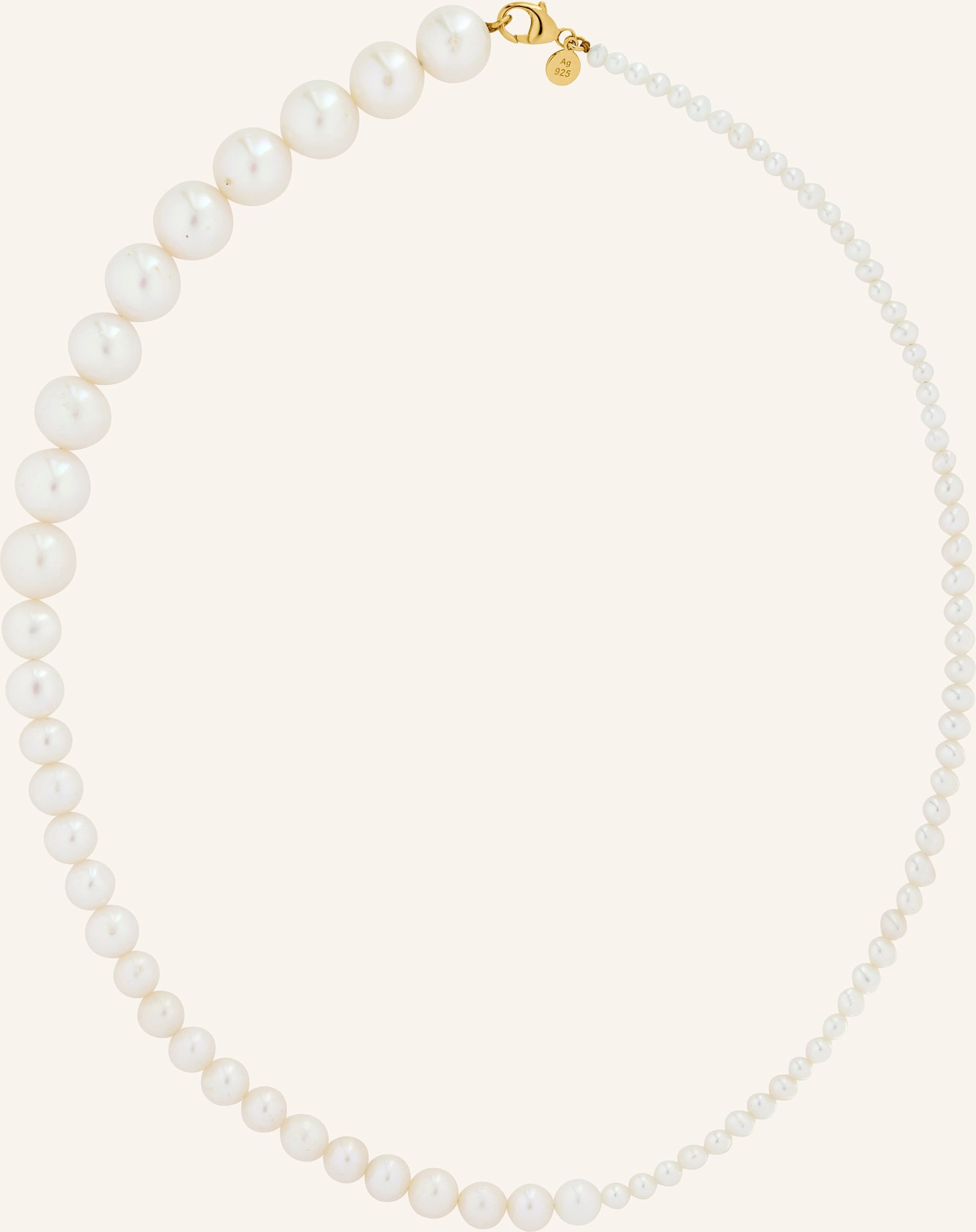 Bruna The Label Halskette Paris Mit Perlen gold