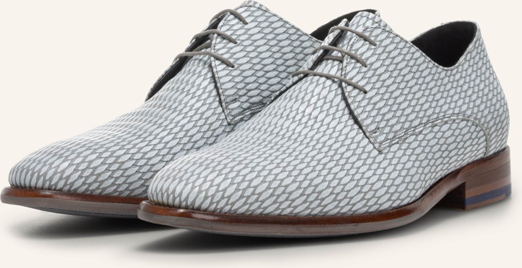 Floris Van Bommel Schnürschuh De Netter 12 grau