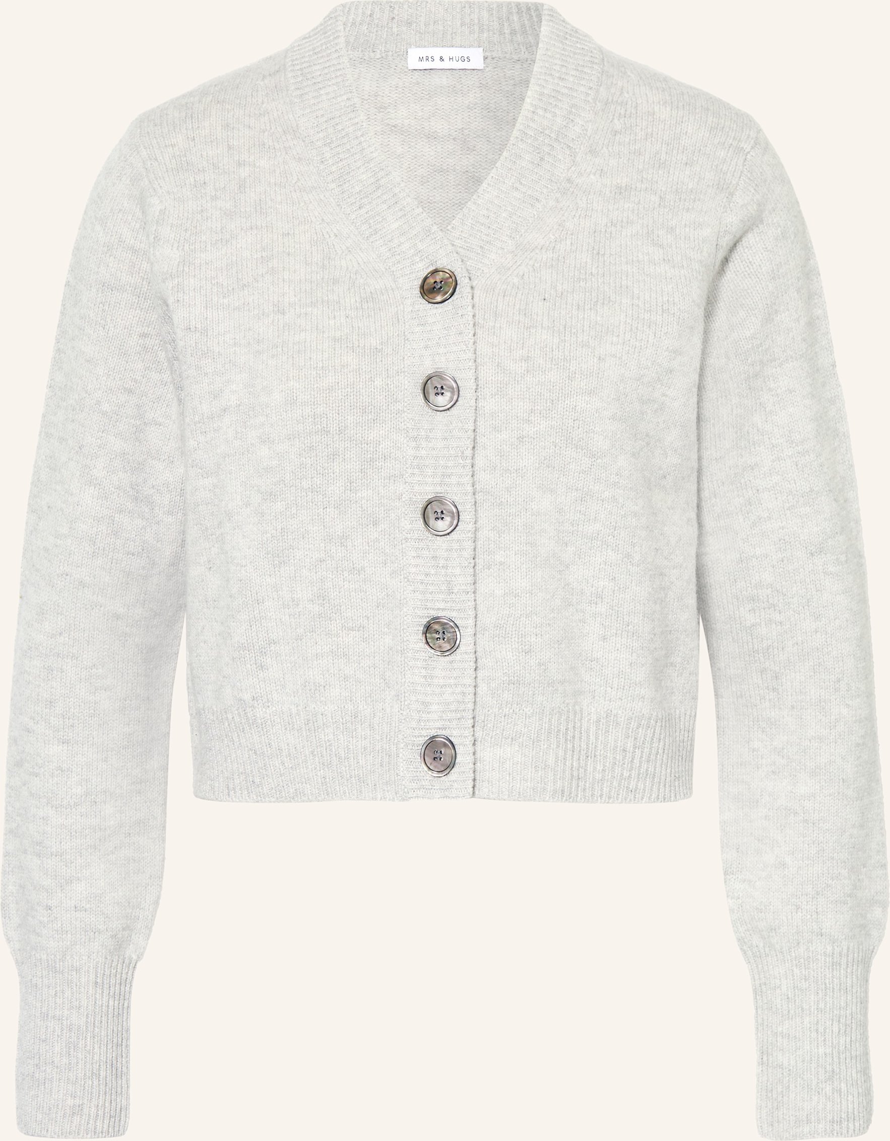 Mrs & Hugs Strickjacke grau