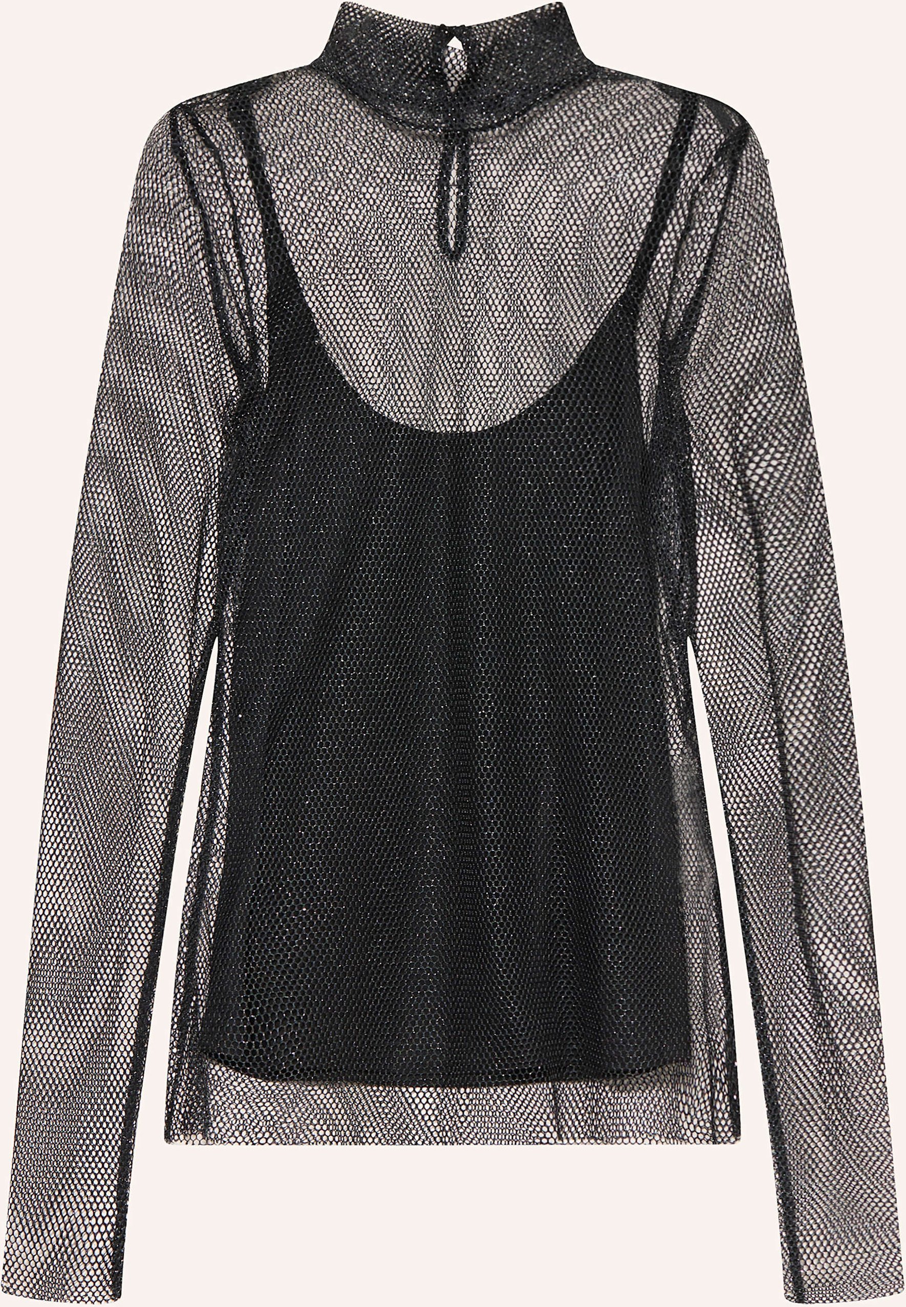 Riani Longsleeve Mit Glitzergarn schwarz
