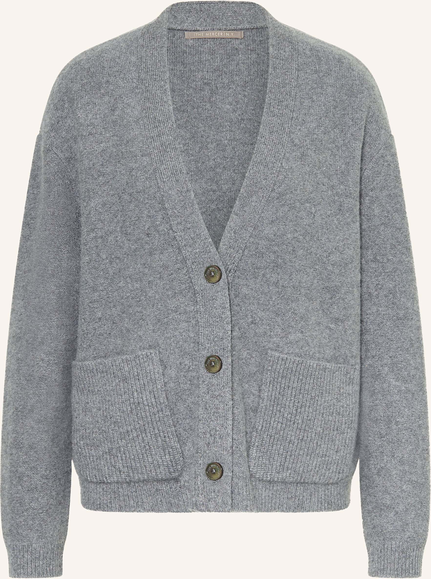 Thumbnail - (The Mercer) N.Y. Strickjacke Aus Cashmere grau