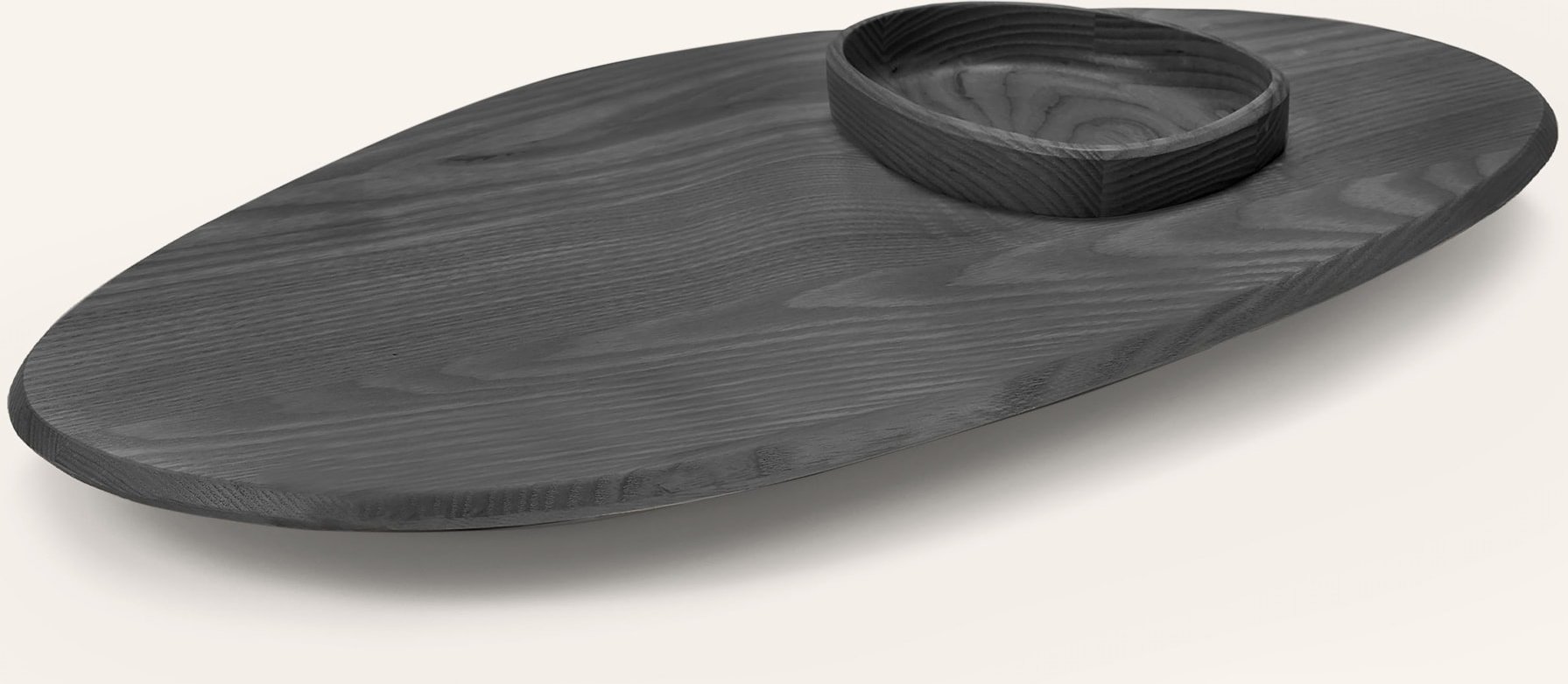 Serax Set Dune: Servierplatte Und Schale schwarz