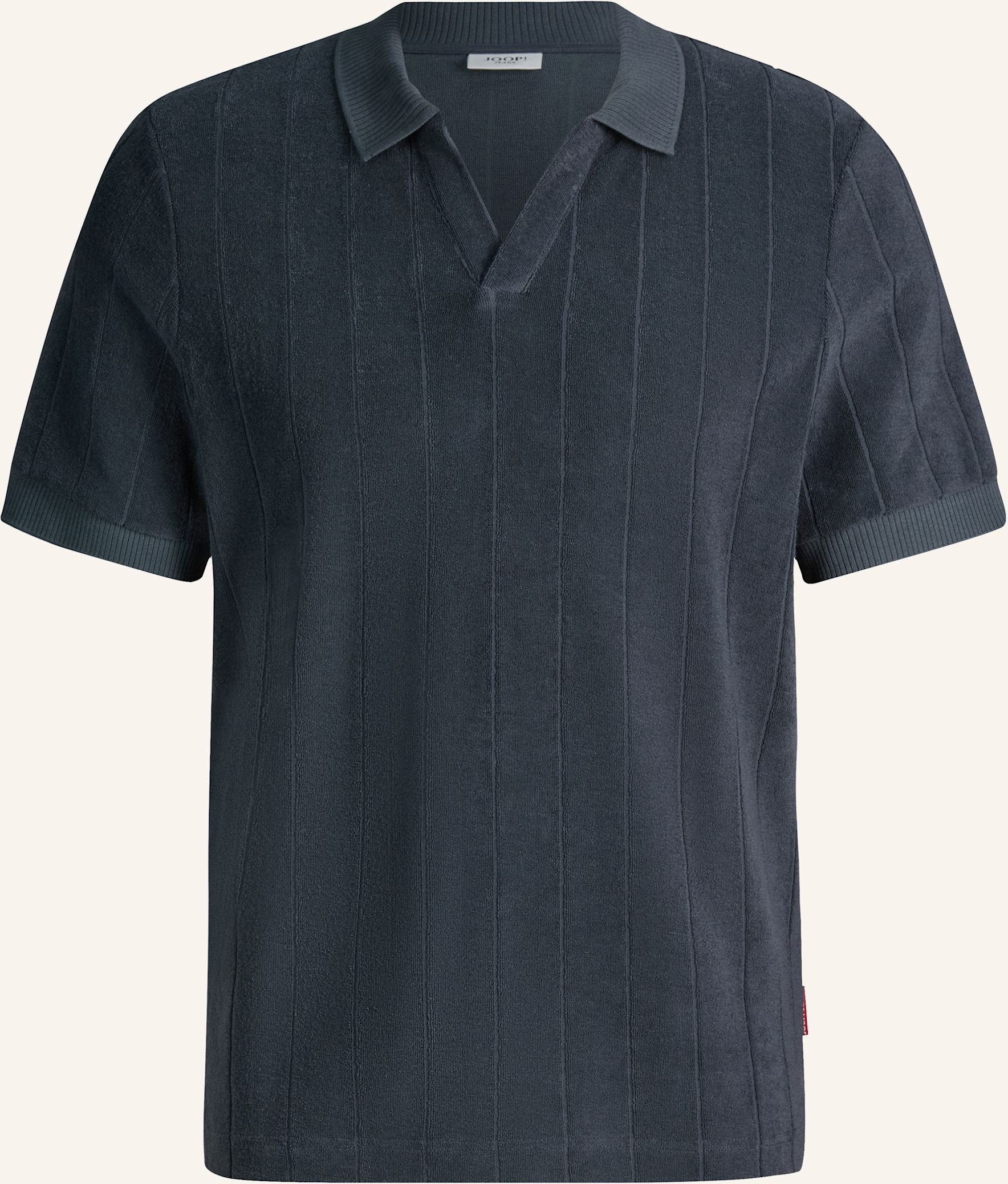 Joop! Jeans Frottee-Poloshirt Mohala blau