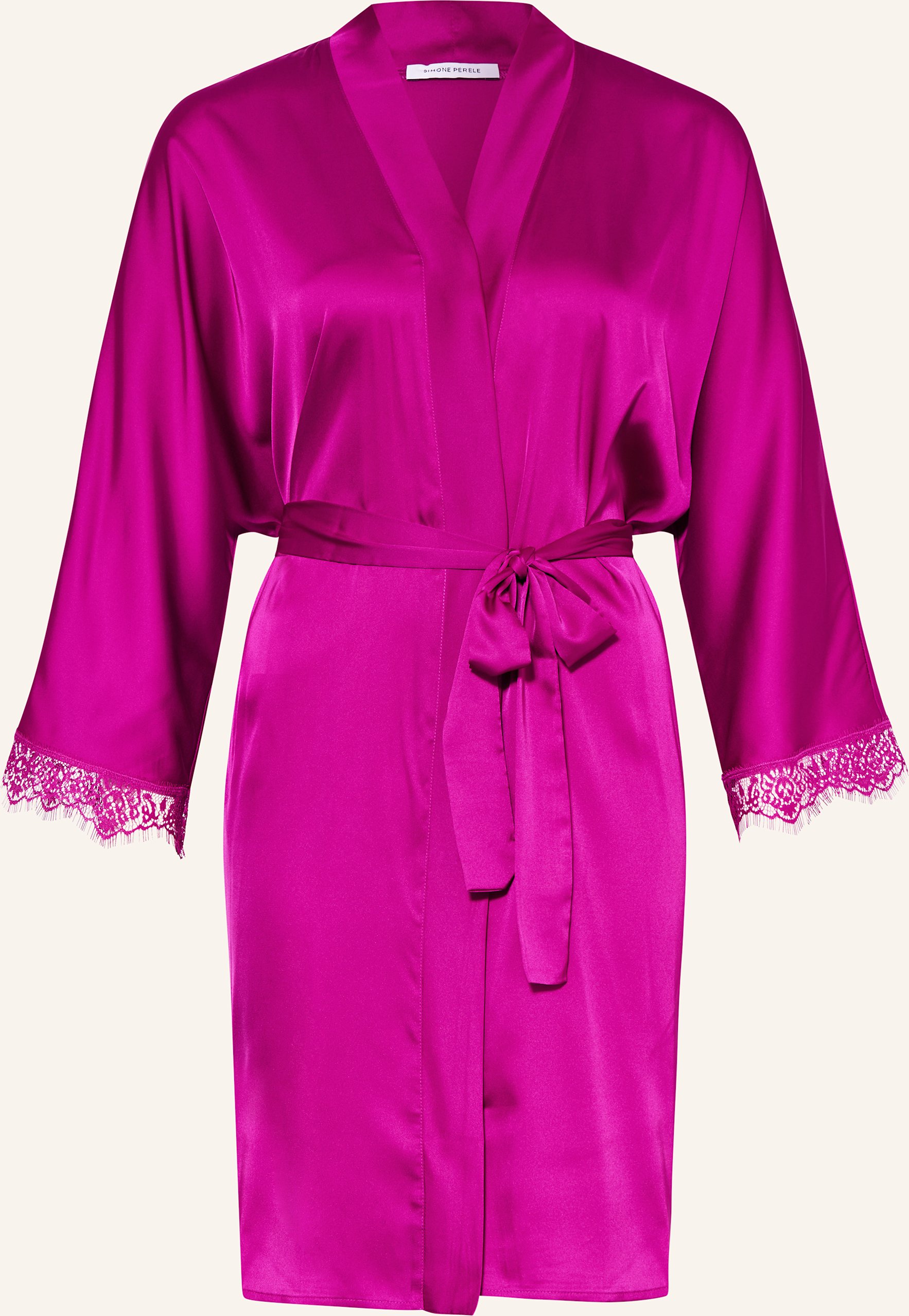 Simone Pérèle Damen-Kimono Satin Secrets Aus Satin pink