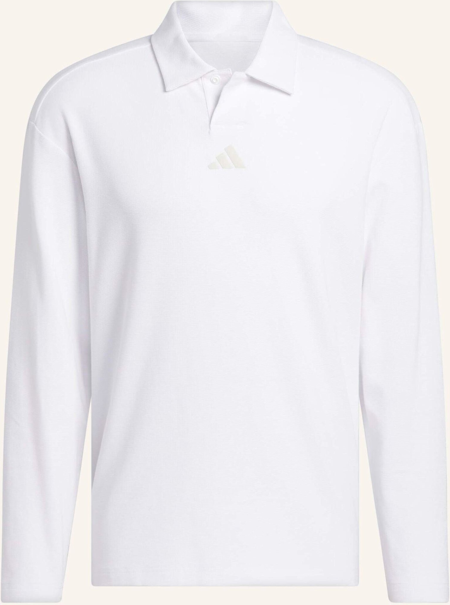 Adidas Beyond Long Sleeve Loose Fit Poloshirt weiss