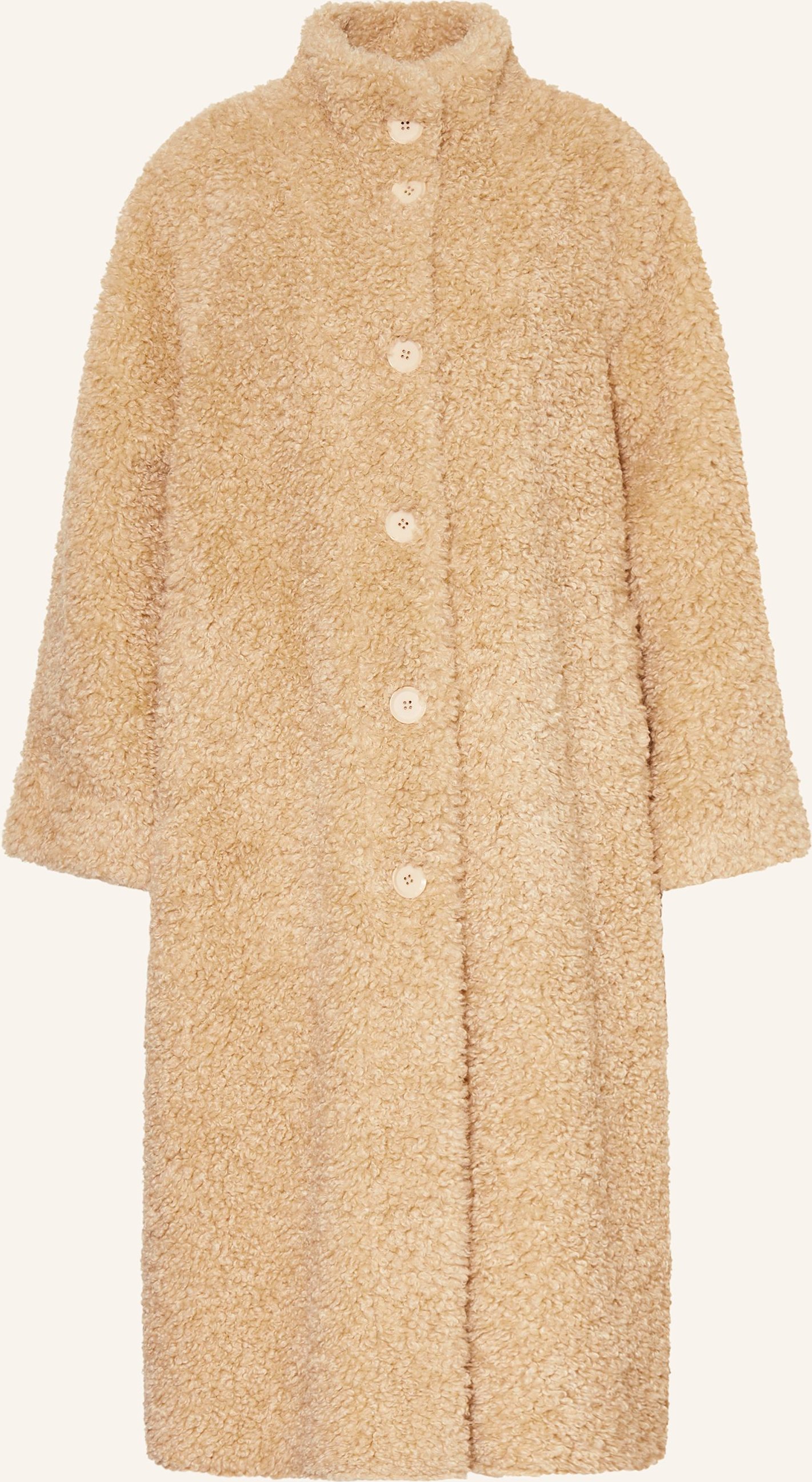 Essentiel Antwerp Teddyfell- Mantel beige