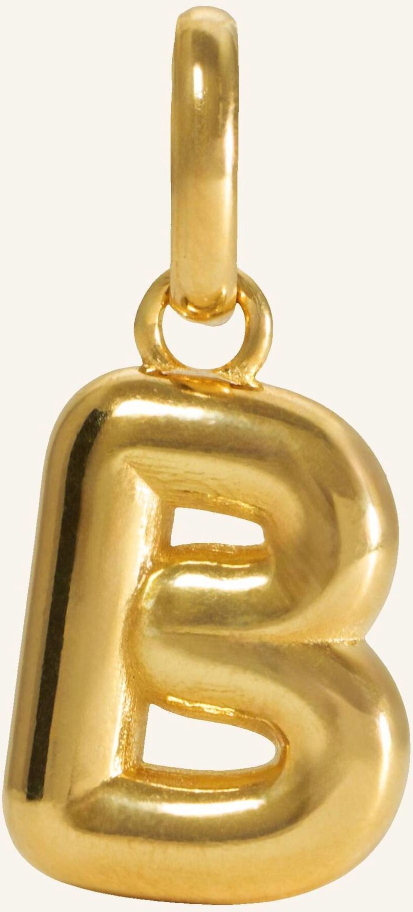 Pompidou Anhänger Puffy Letter B By Glambou gold