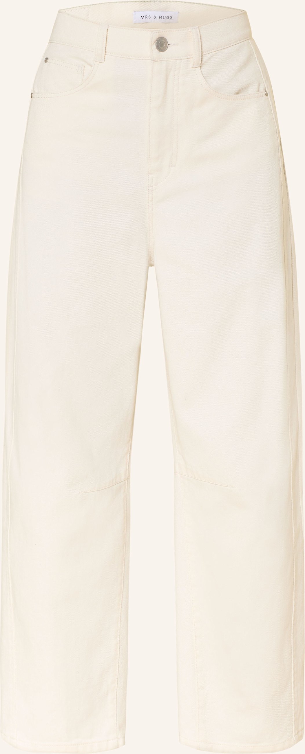 Mrs & Hugs Barrel Jeans weiss