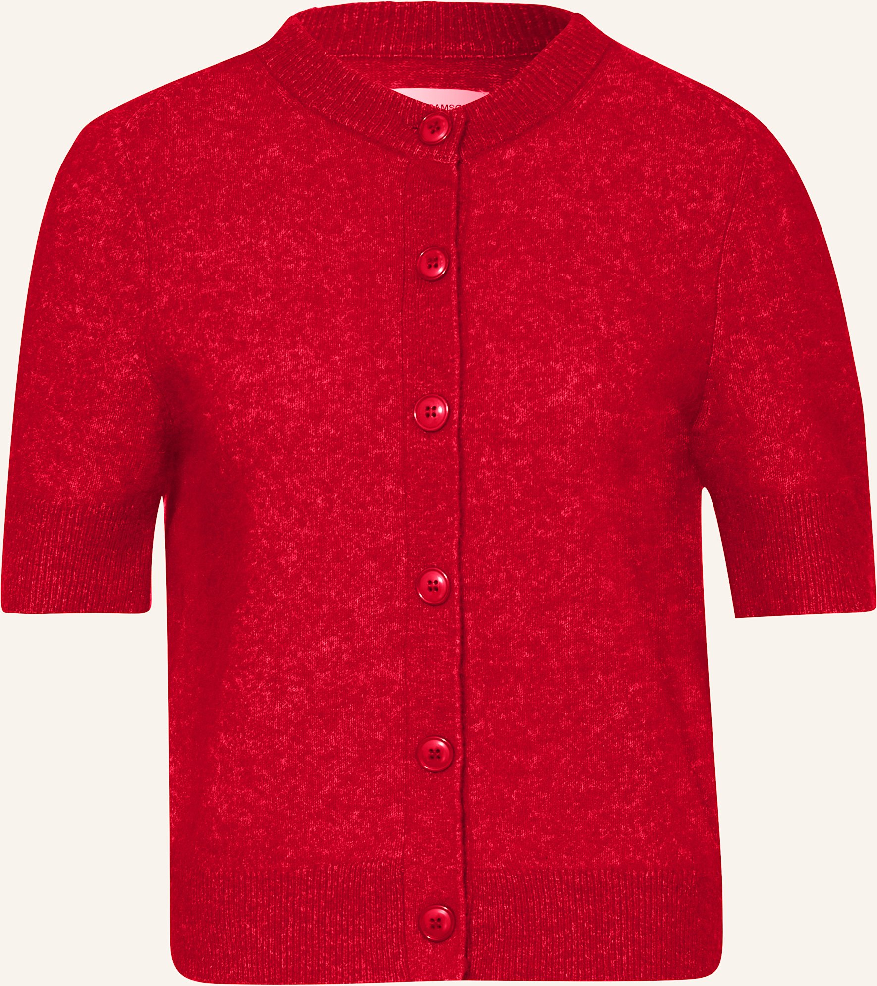 Samsøe Samsøe Strickjacke Sanoura Mit Merinowolle Und Alpaka rot