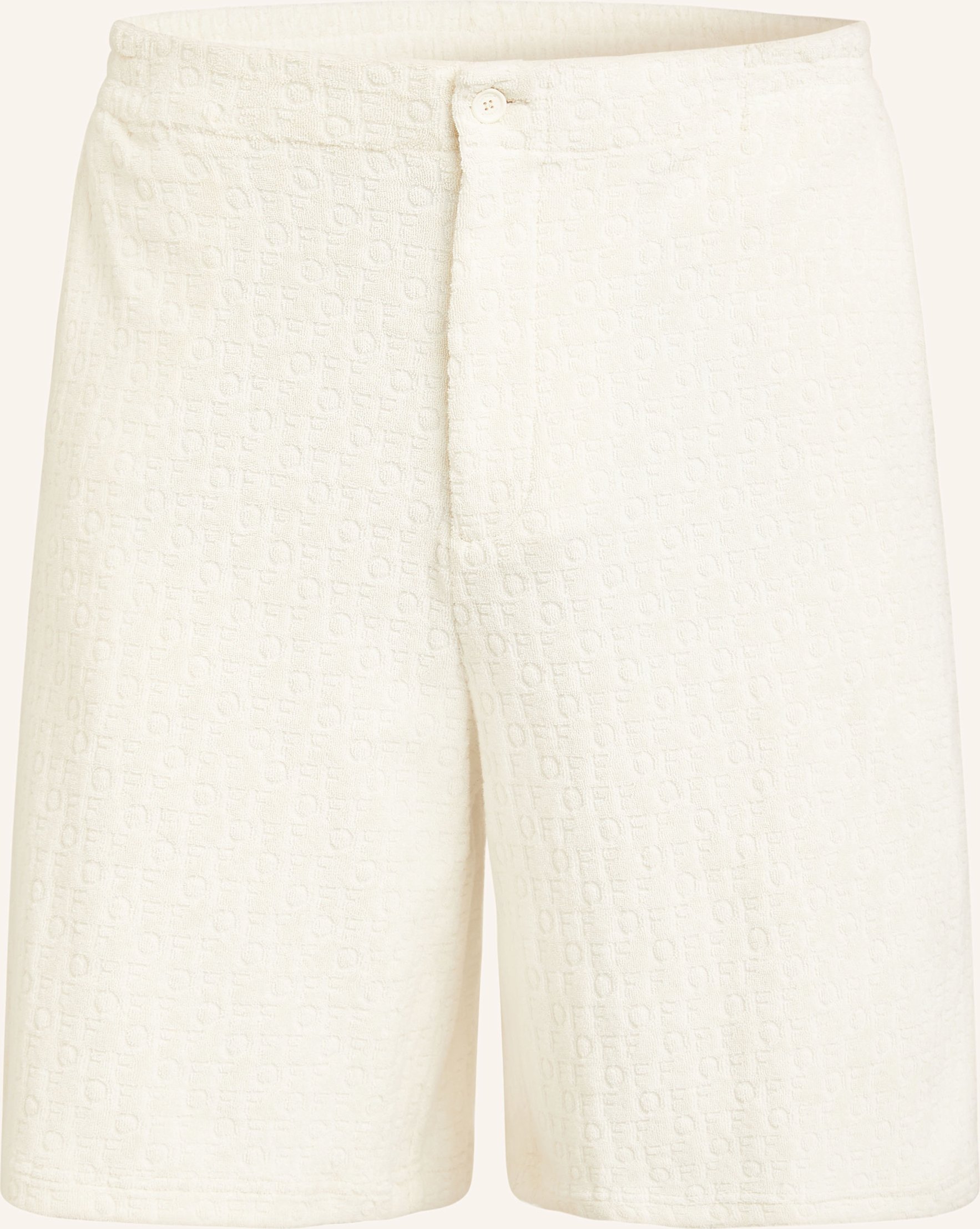 Off-White Frotteeshorts weiss