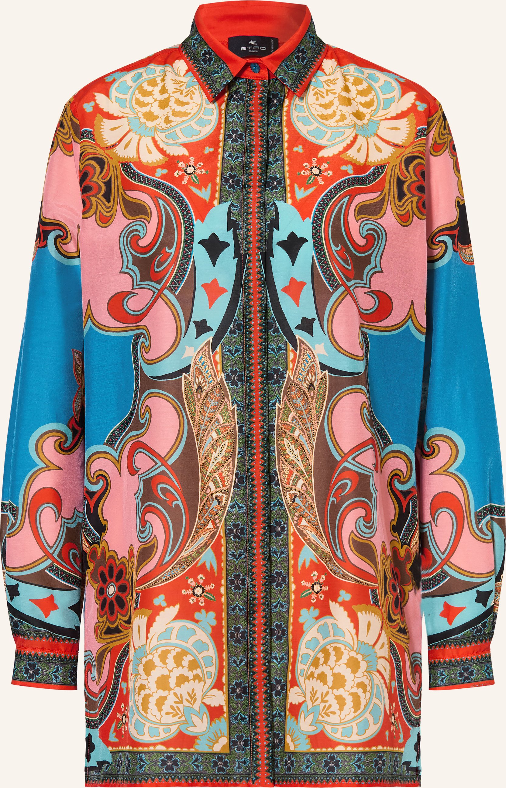 Etro Hemdbluse Mit Seide rot