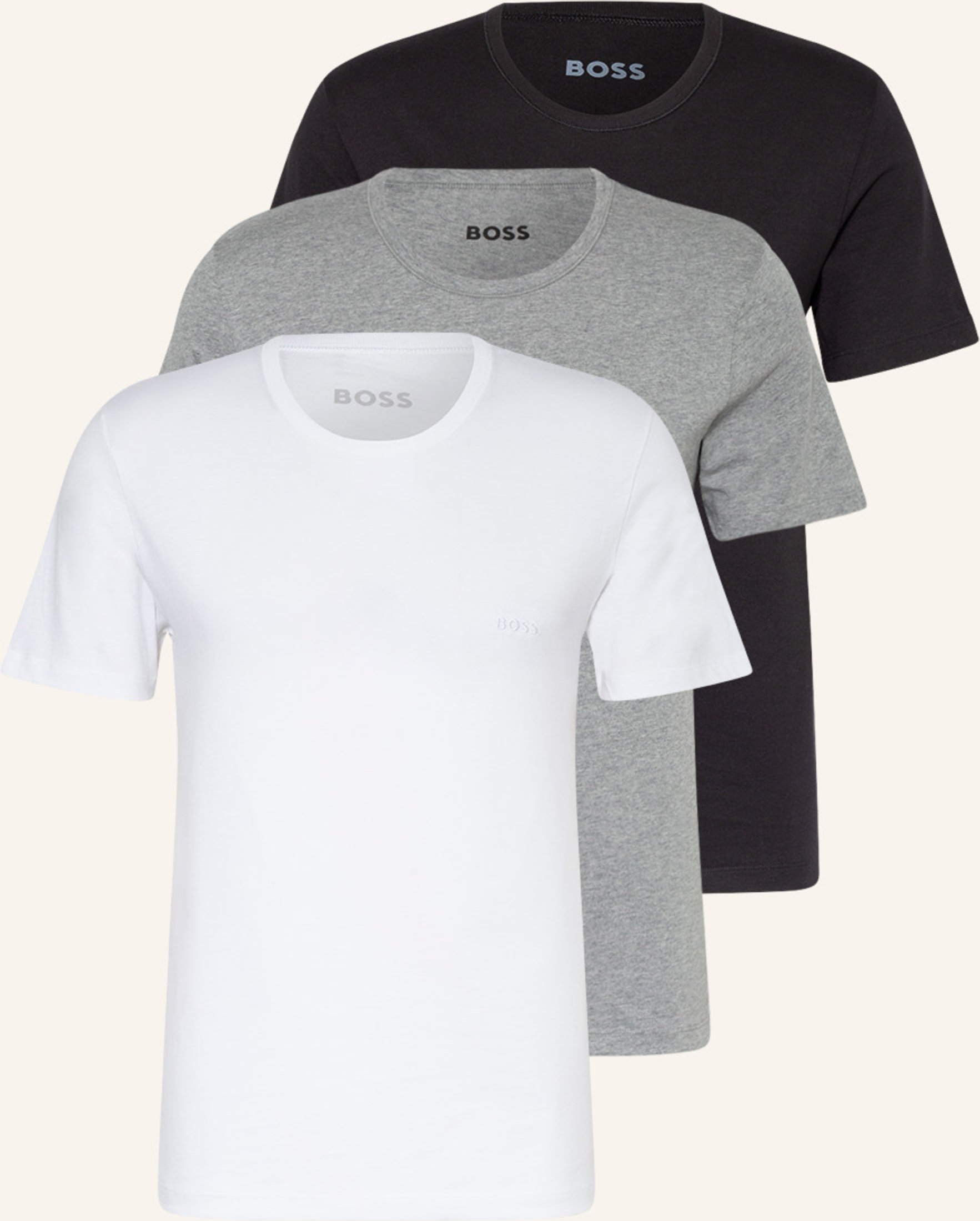Boss 3er-Pack T-Shirts One weiss