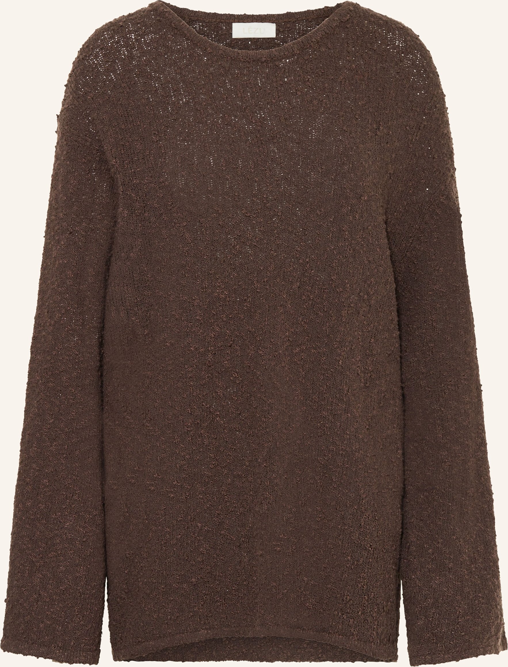 Lezu Oversized-Pullover Leloo braun