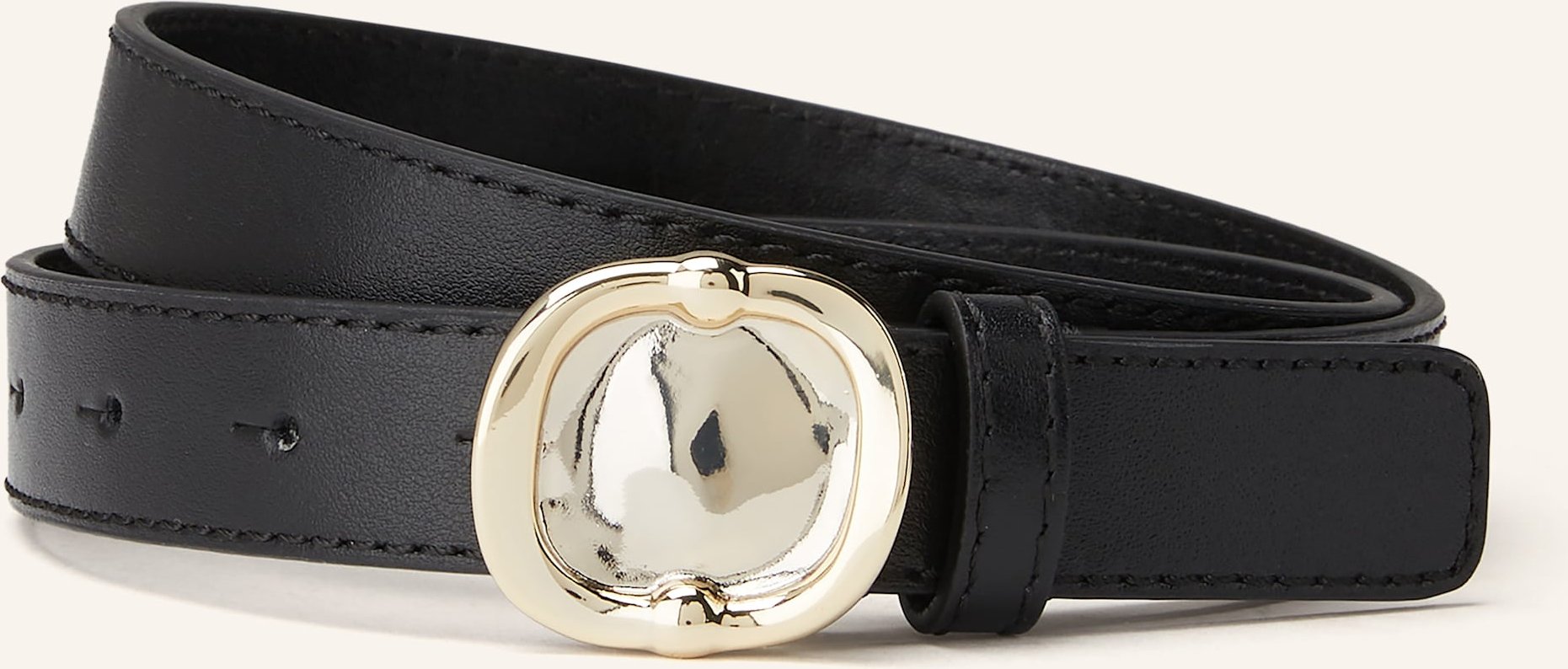 Claudie Pierlot Ledergürtel schwarz