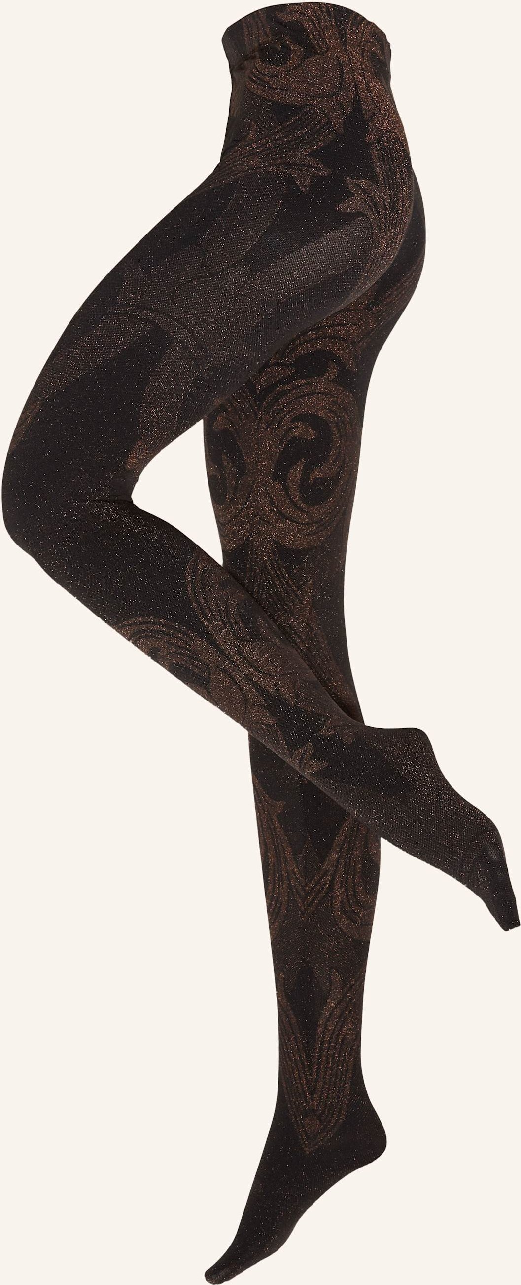 Wolford Feinstrumpfhose Metallic Jacquard schwarz