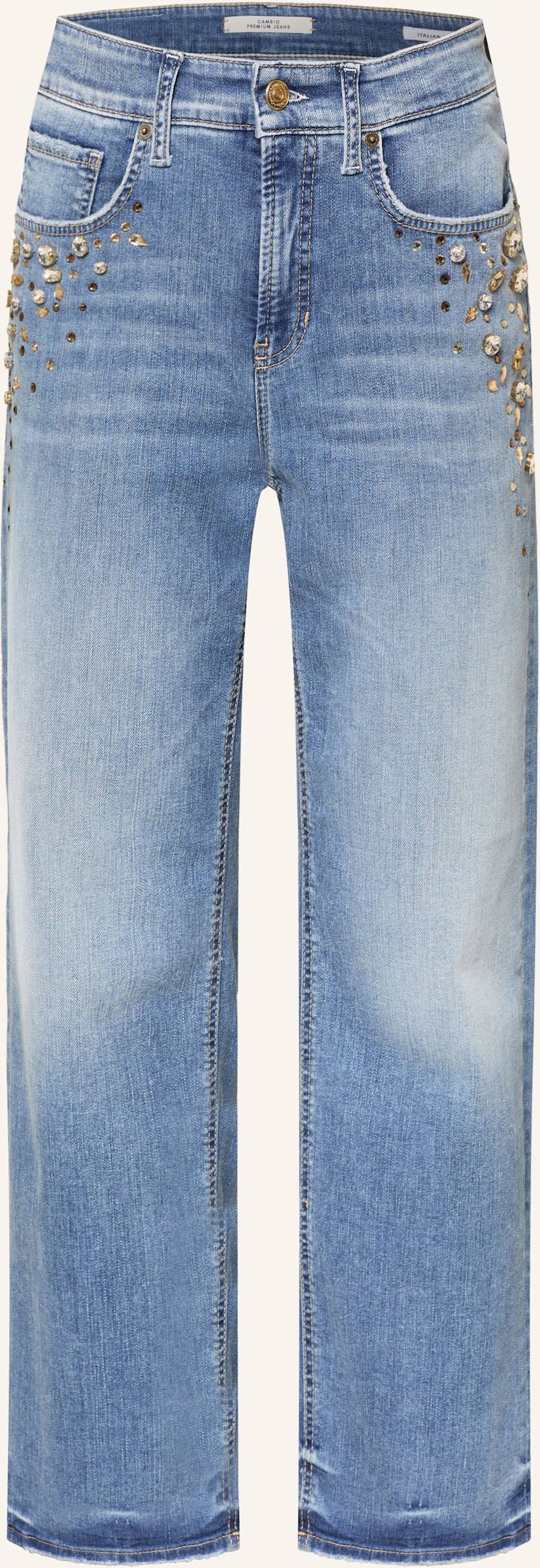 Thumbnail - Cambio Jeans Gini Mit Schmucksteinen blau