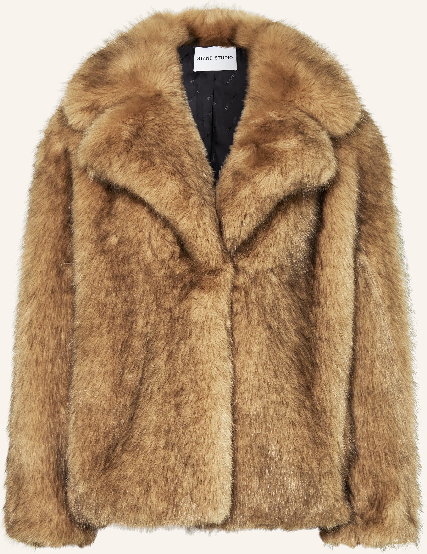 Stand Studio Kunstfell-Jacke Valentina braun