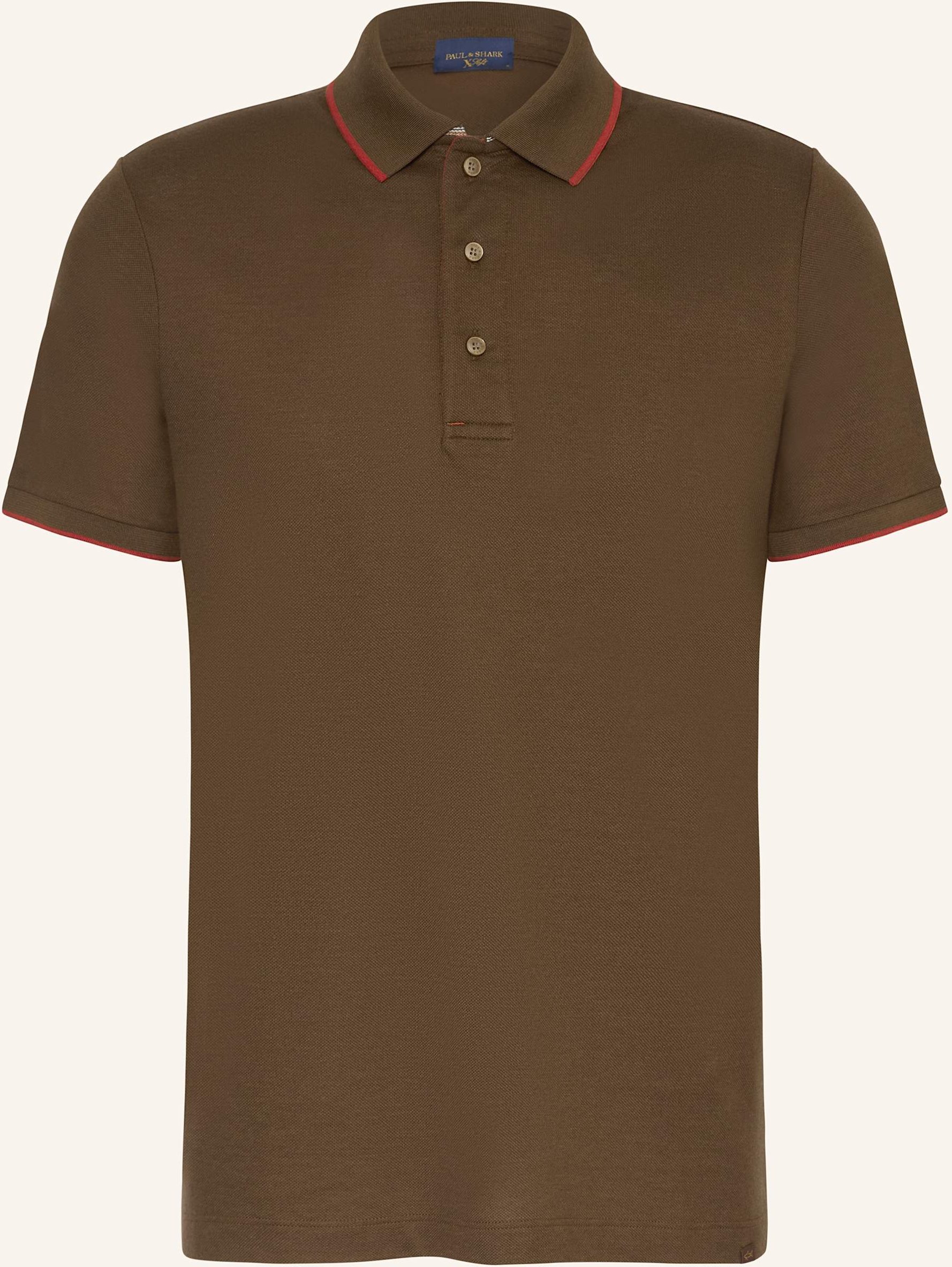Paul & Shark Piqué-Poloshirt braun