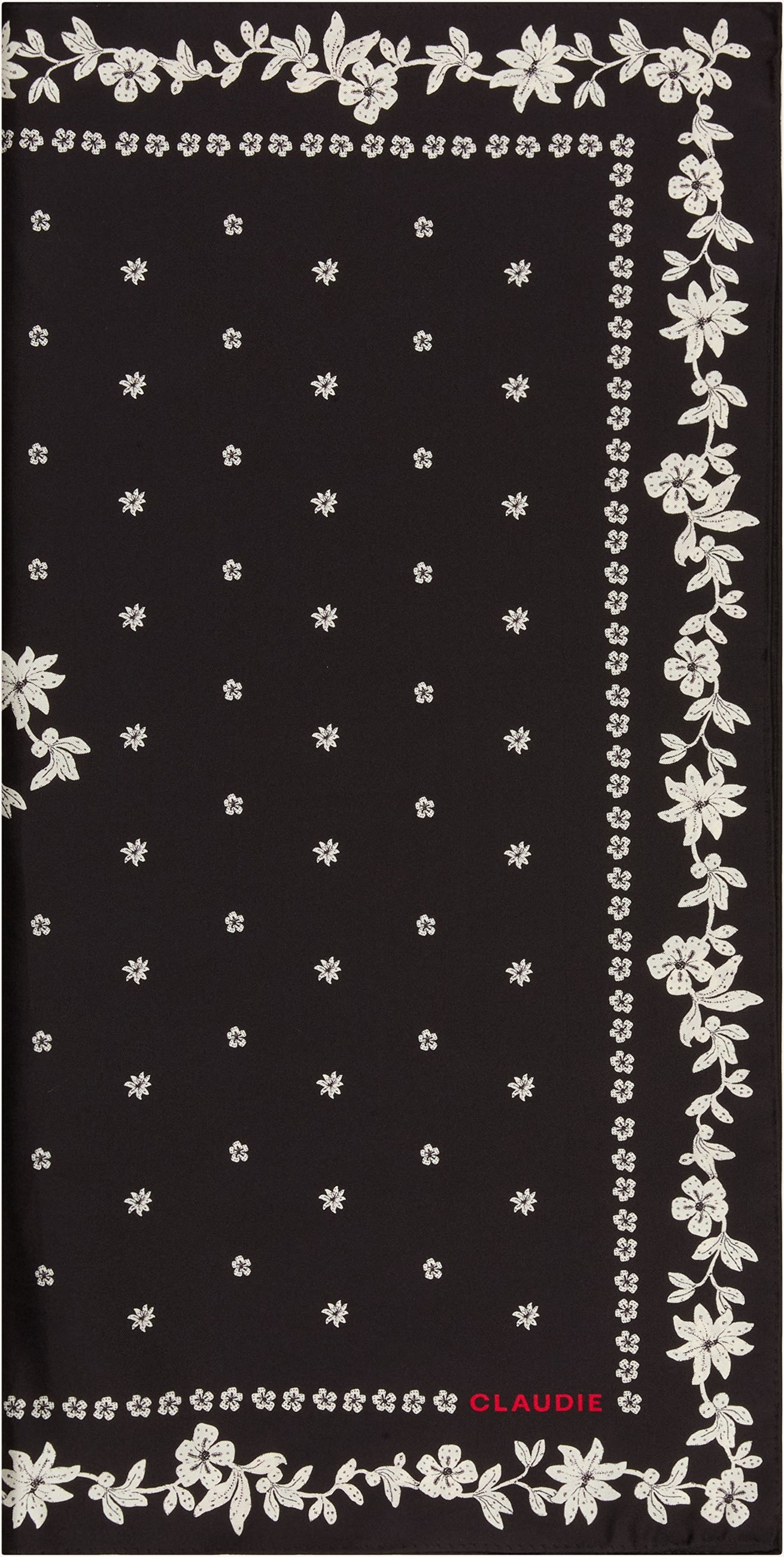 Claudie Pierlot Seidentuch schwarz