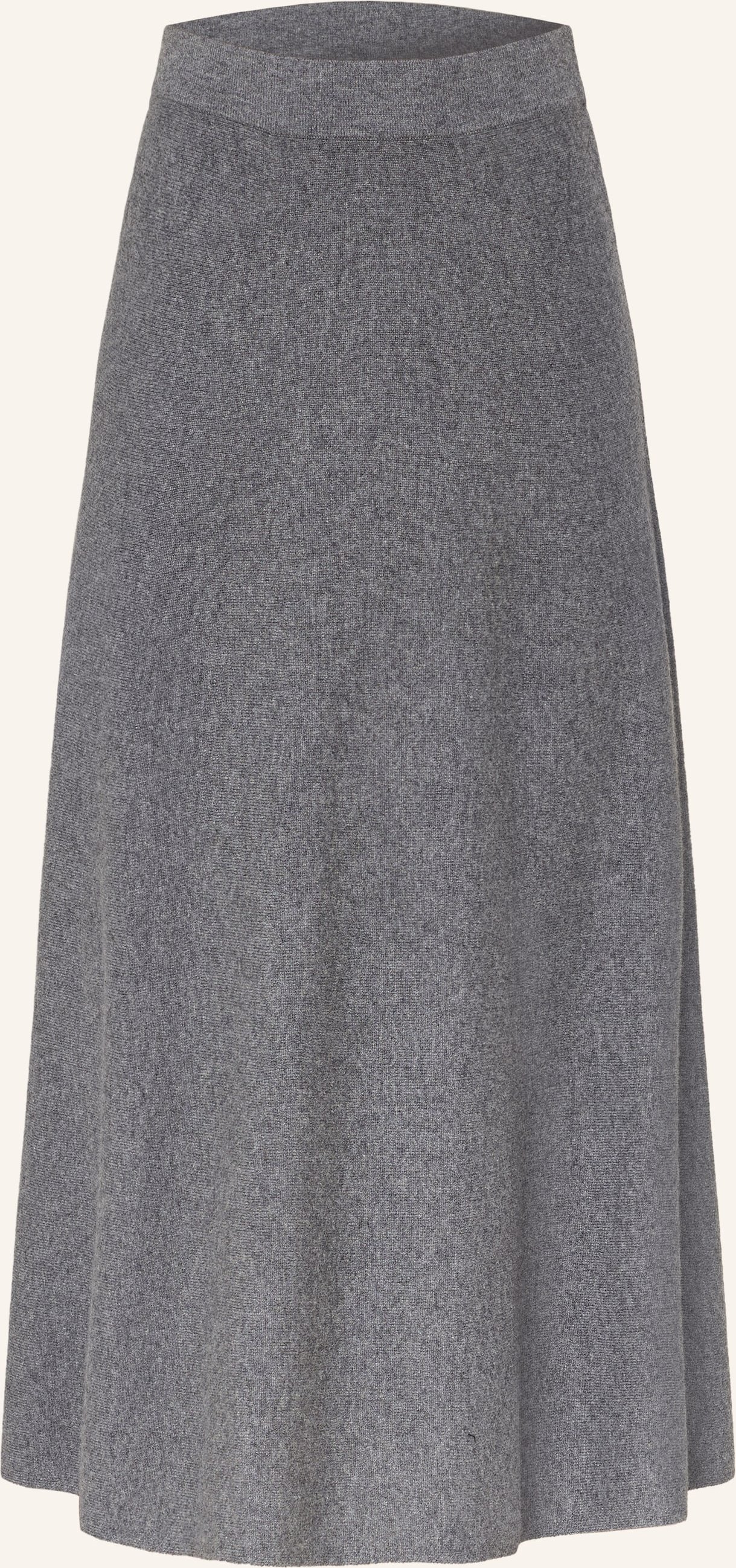 Lisa Yang Strickrock Torie Aus Cashmere grau