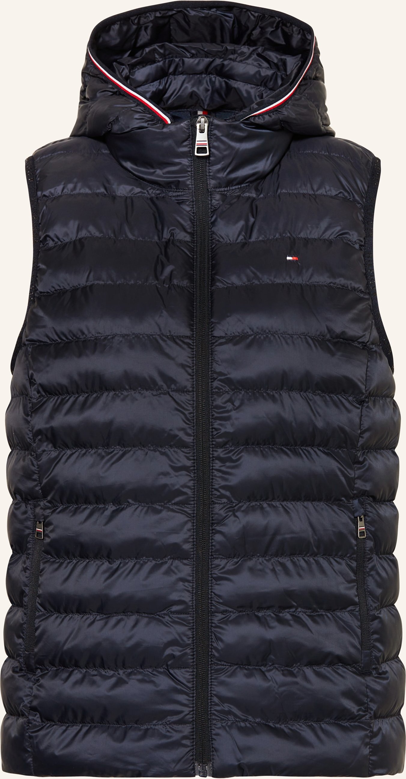 Tommy Hilfiger Steppweste Mit Abnehmbarer Kapuze blau